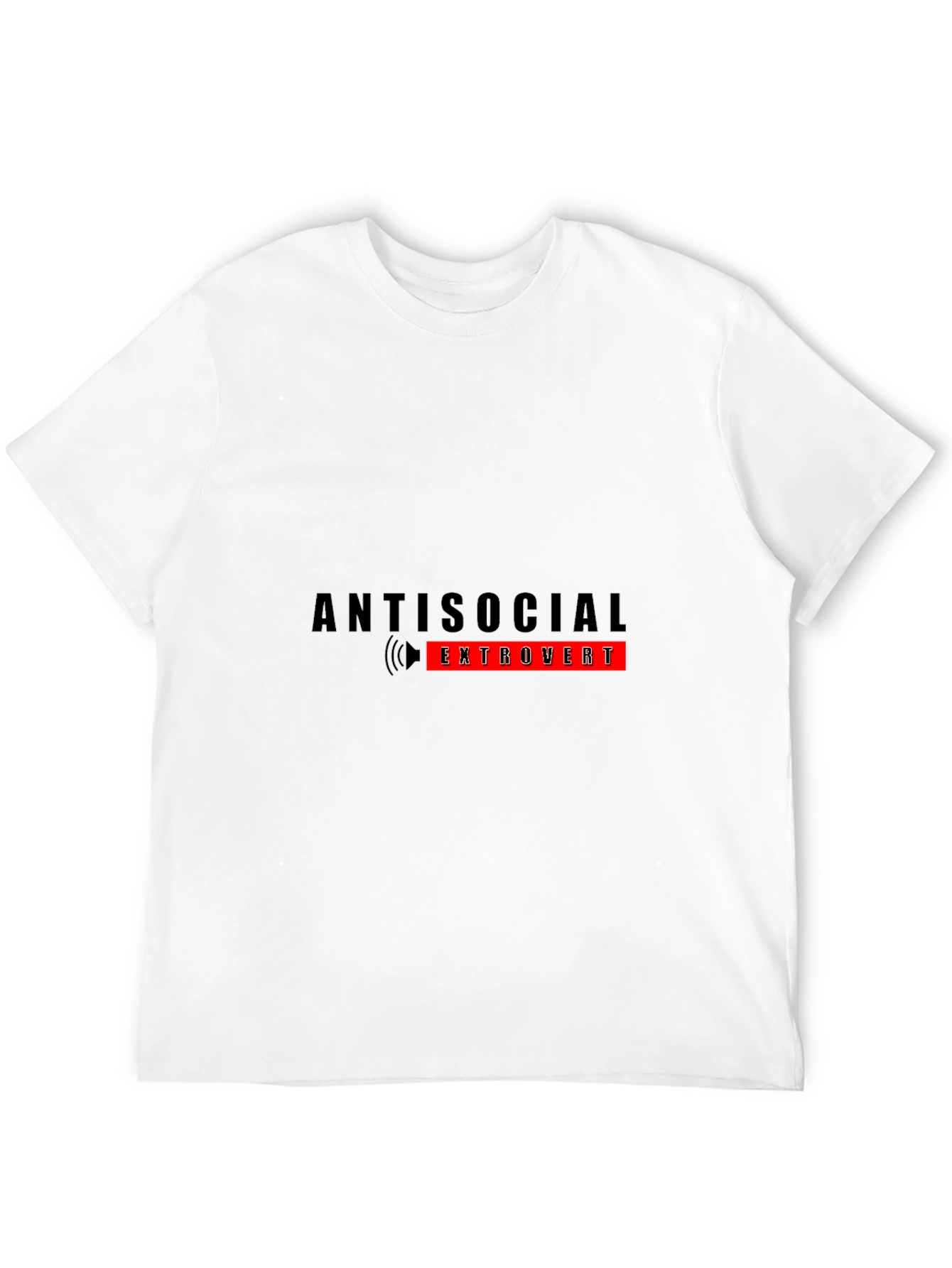 Antisocial Extrovert Graphic Tee - Black