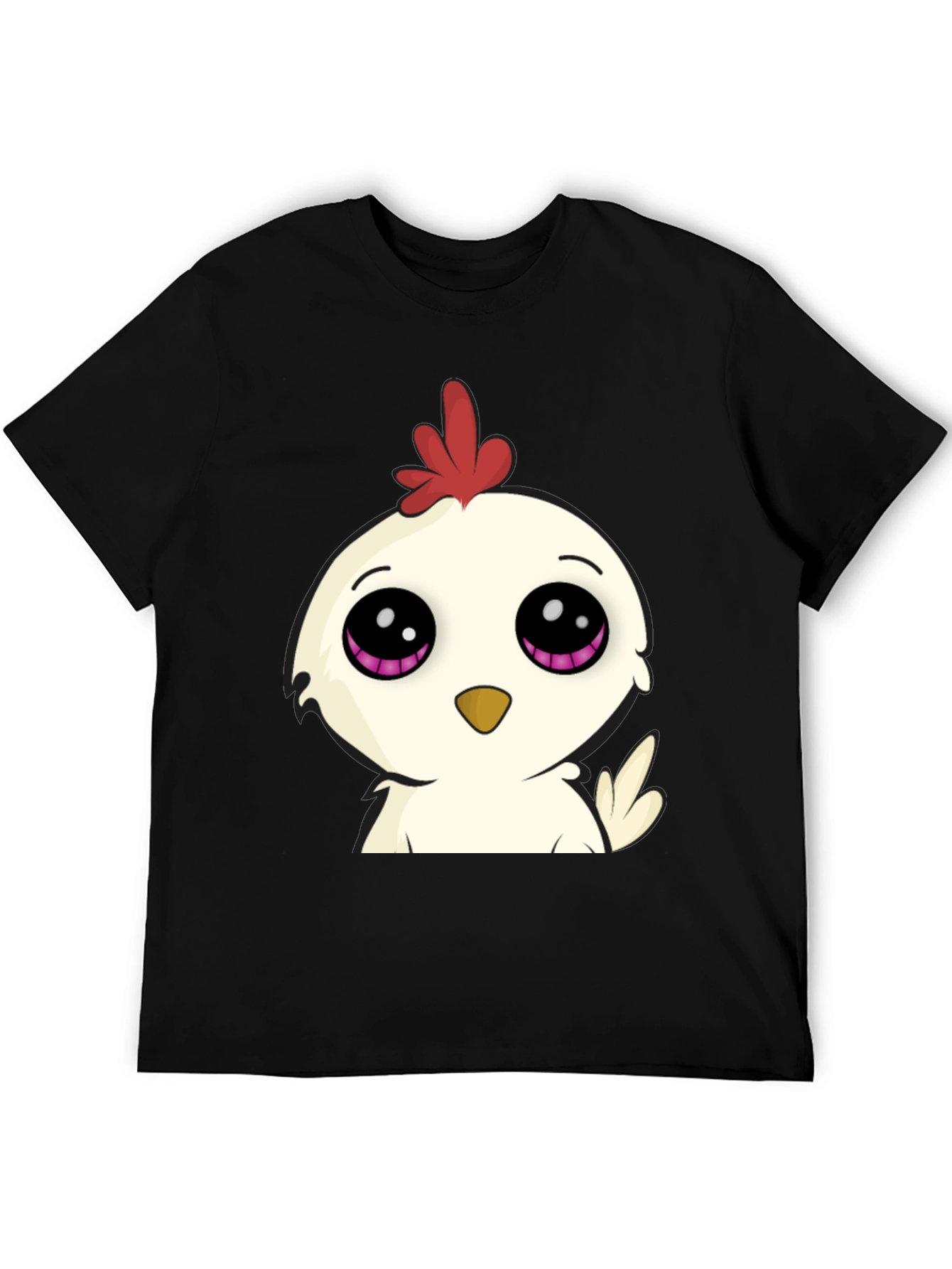 Cute Cartoon Chicken Graphic T-Shirt