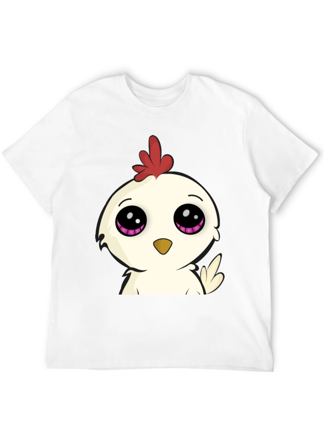 Cute Cartoon Chicken Graphic T-Shirt