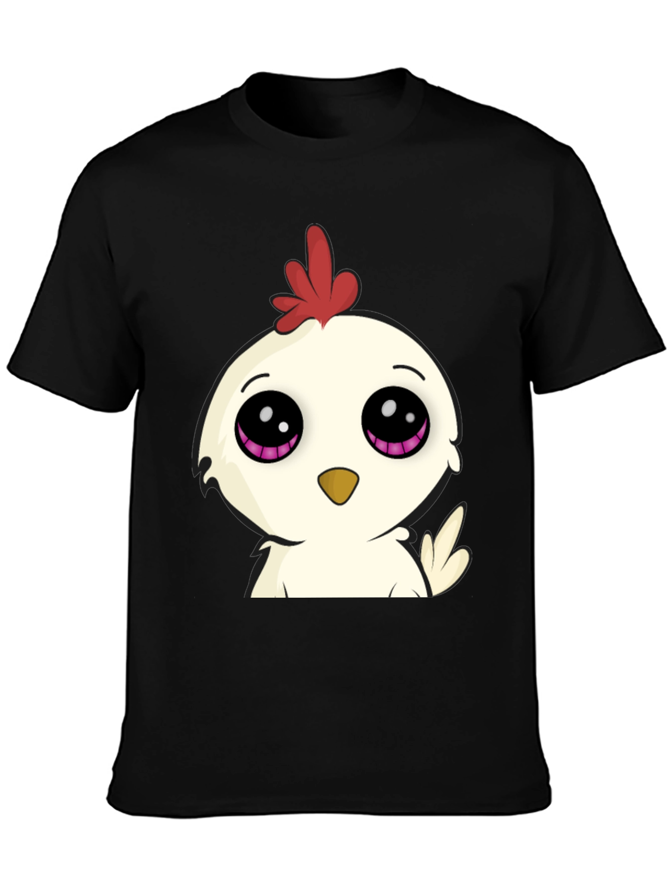 Cute Cartoon Chicken Graphic T-Shirt