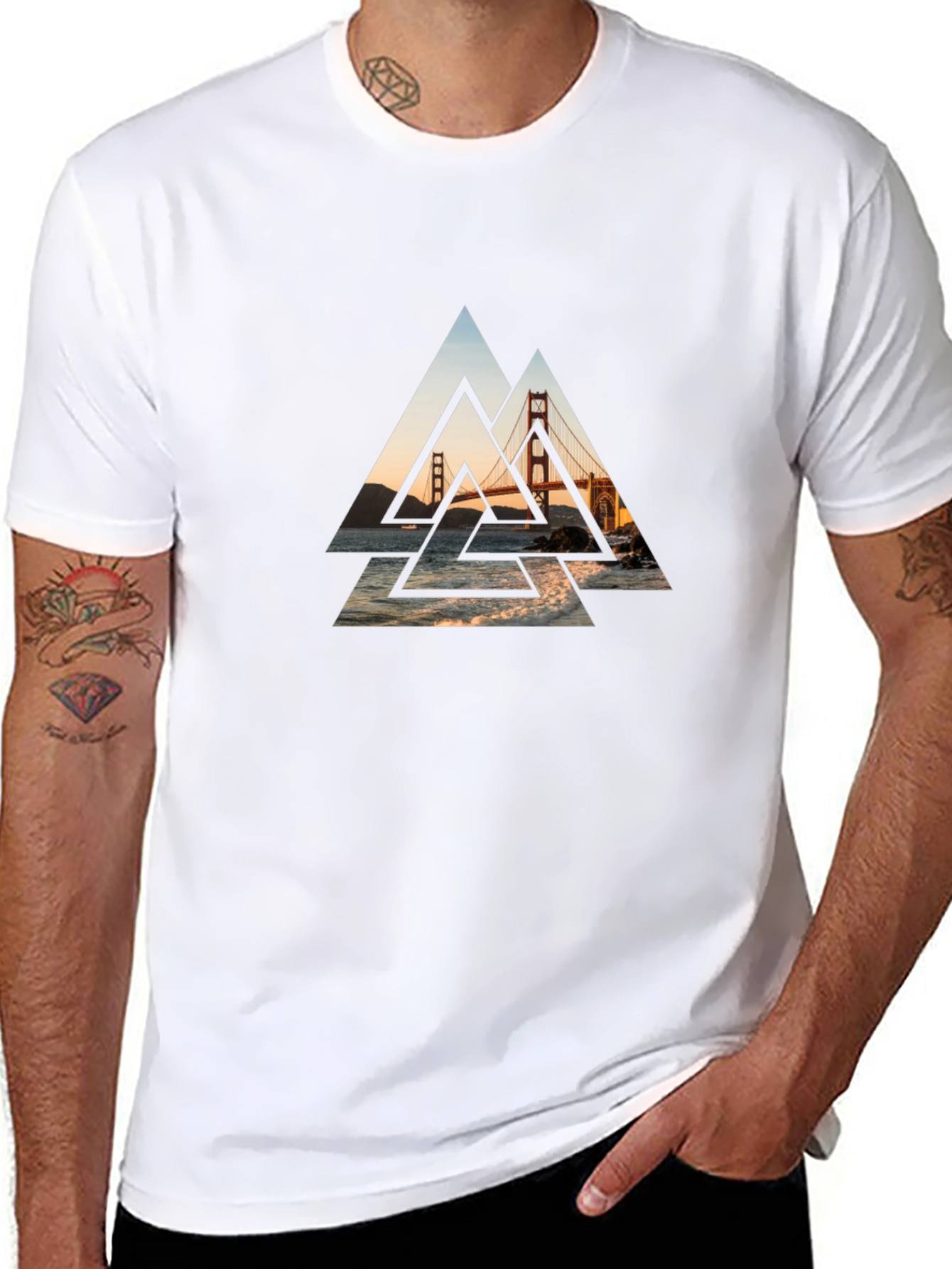 Golden Gate Bridge Graphic Tee - Black