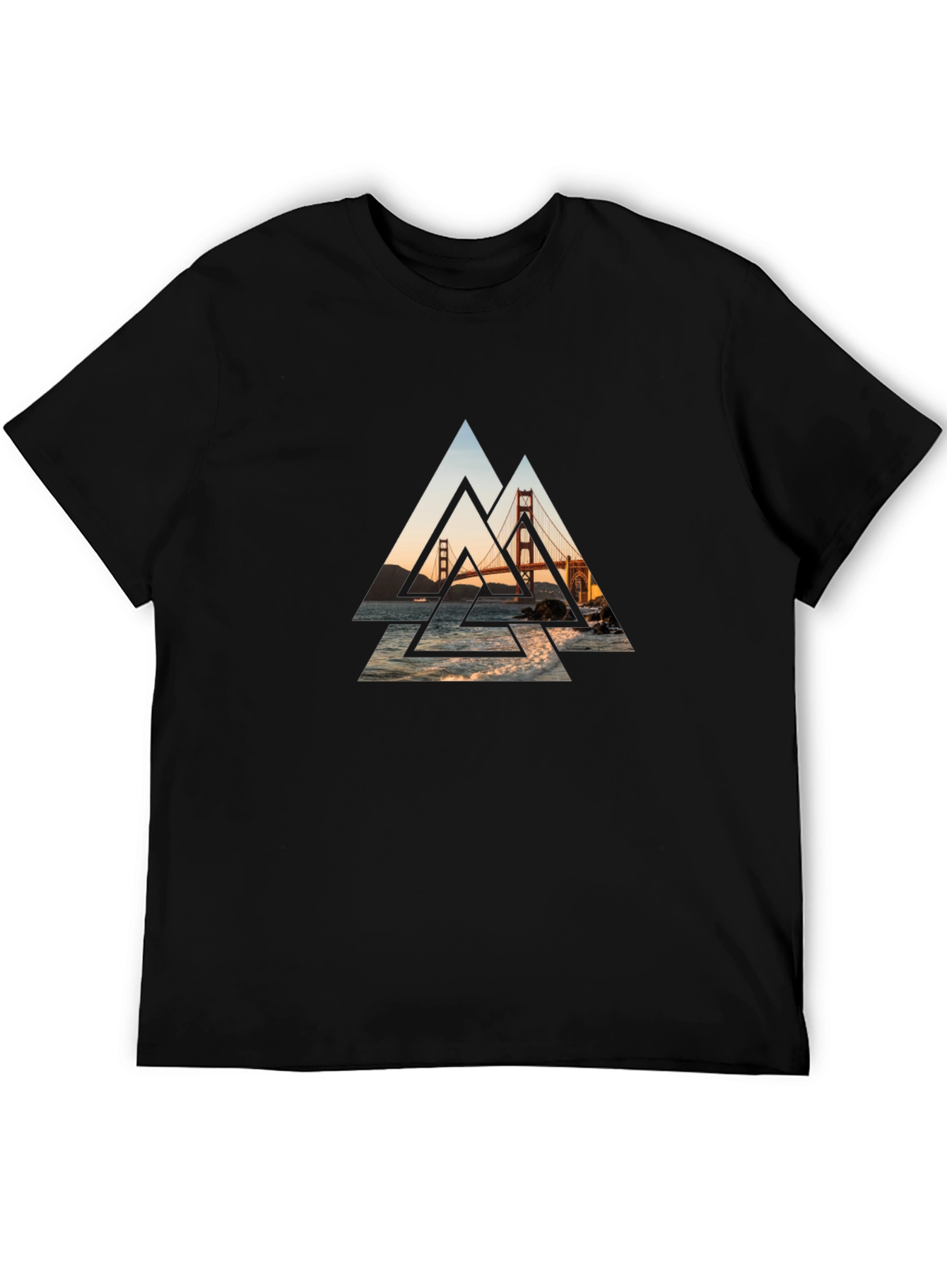 Golden Gate Bridge Graphic Tee - Black