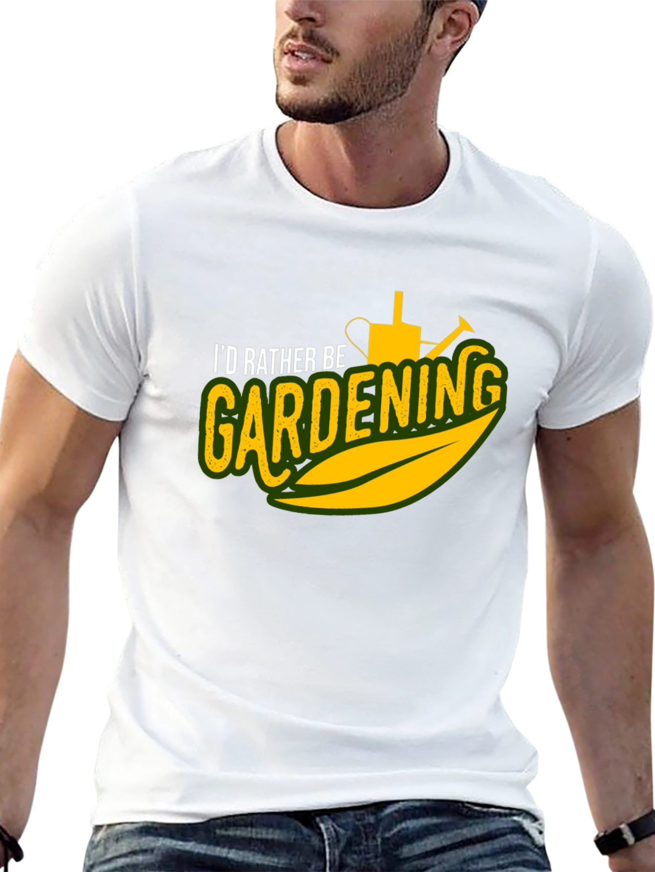 Gardening T-Shirt - Id Rather Be Gardening Graphic Tee