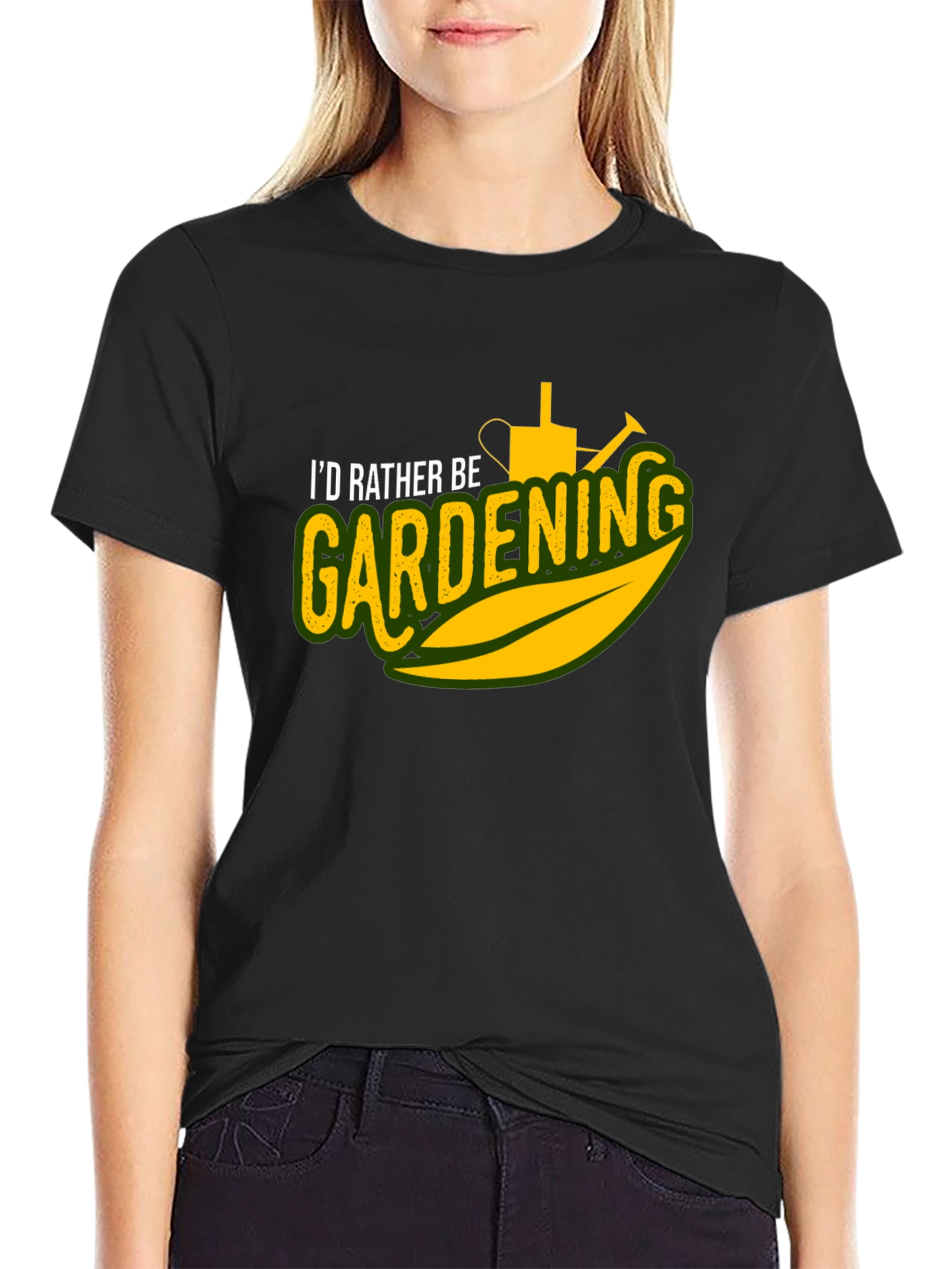 Gardening T-Shirt - Id Rather Be Gardening Graphic Tee