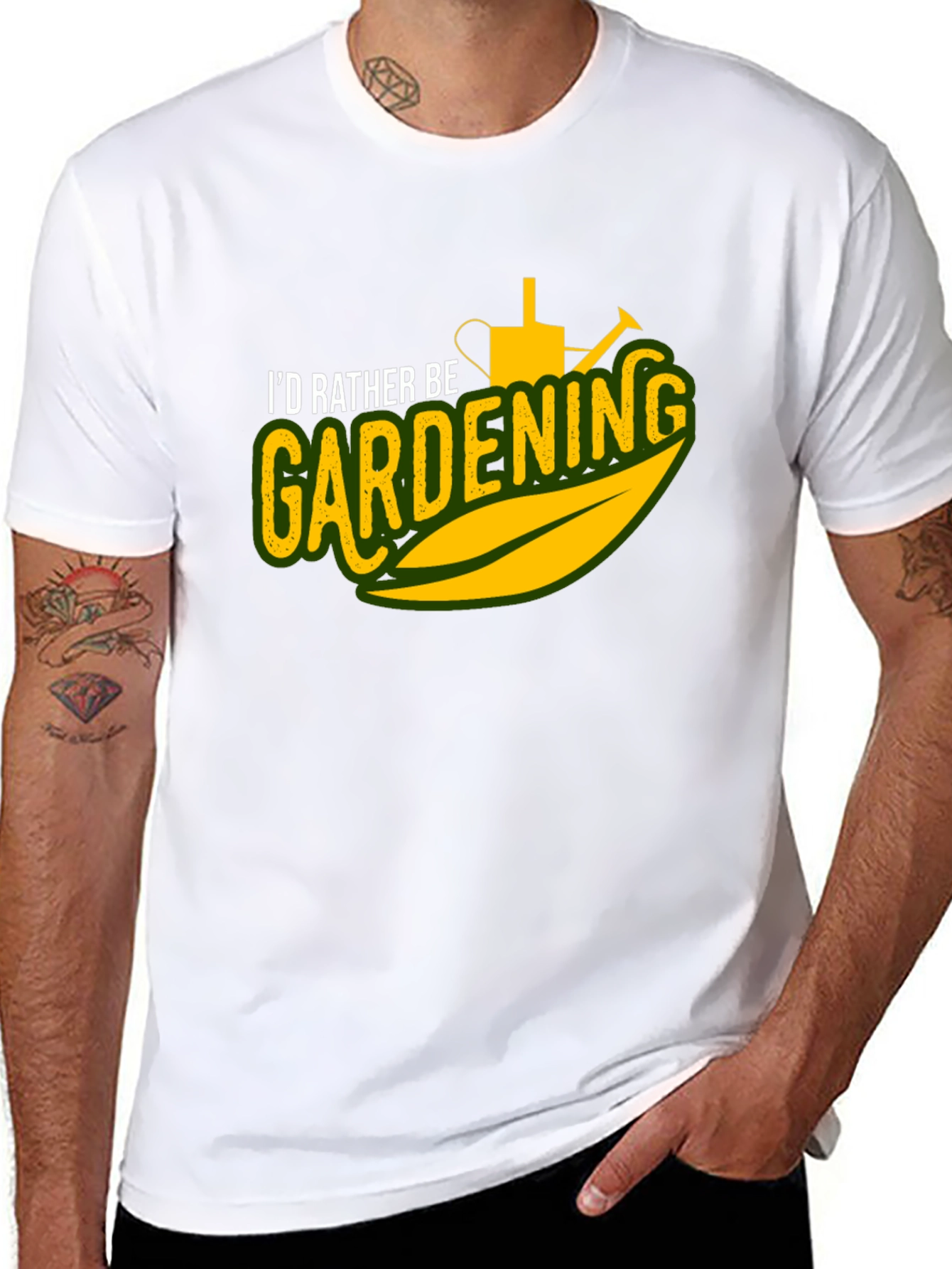 Gardening T-Shirt - Id Rather Be Gardening Graphic Tee