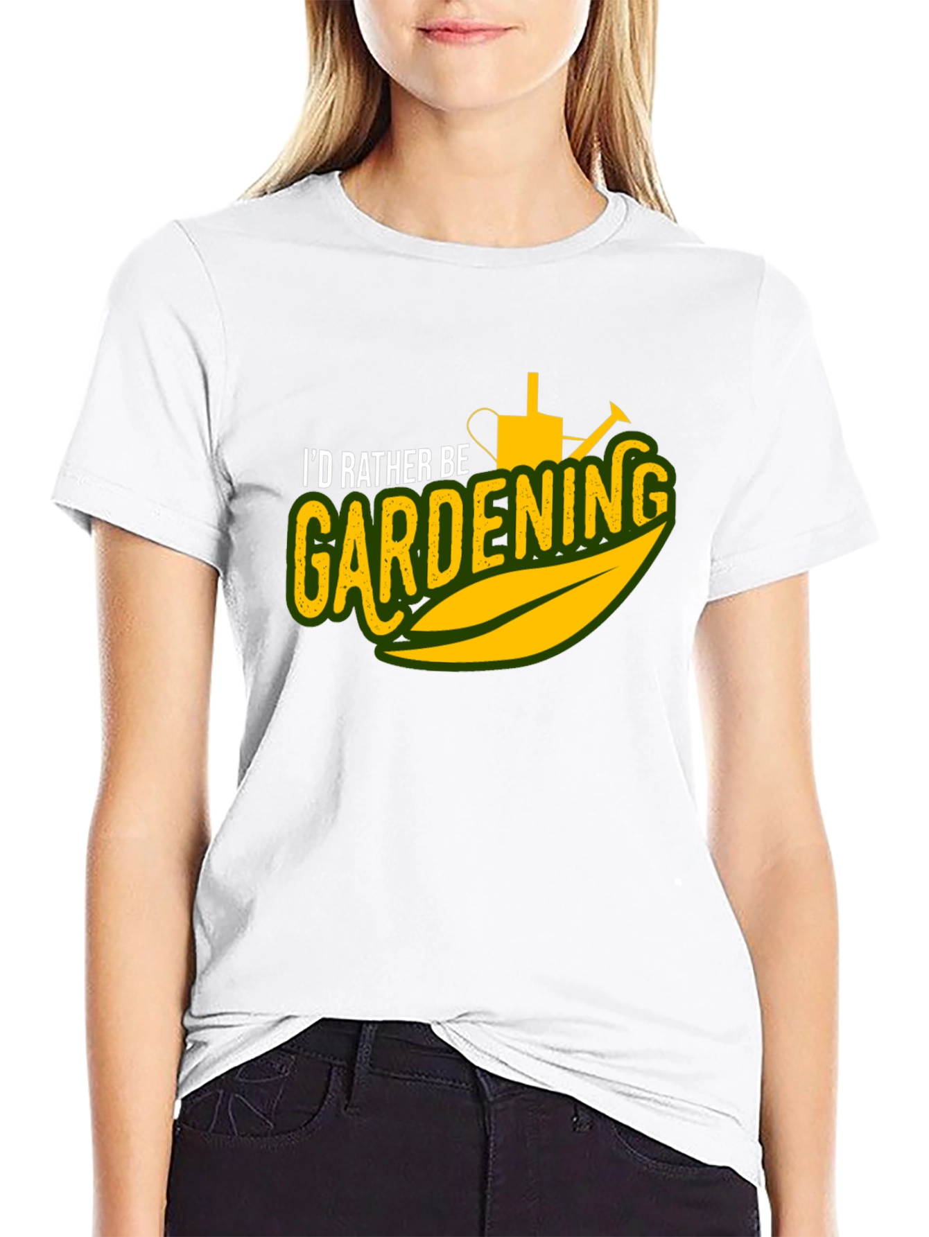 Gardening T-Shirt - Id Rather Be Gardening Graphic Tee