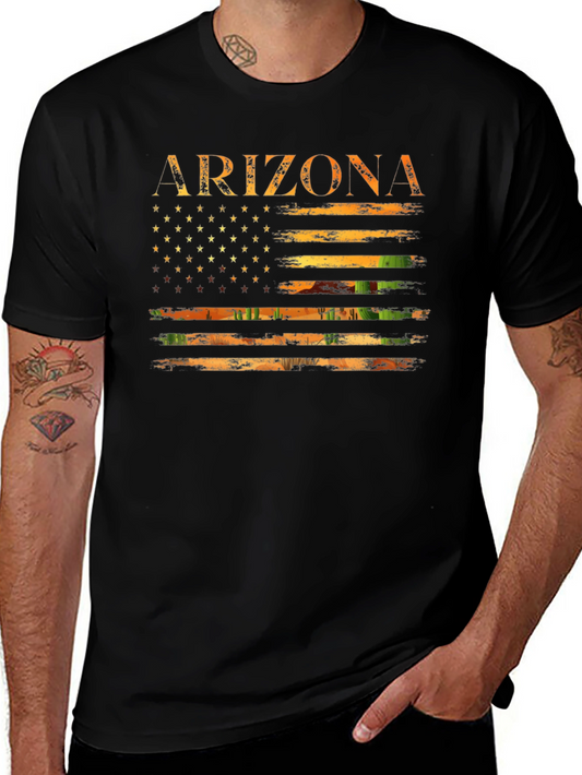 Arizona Flag Graphic Tee - USA State Pride Shirt