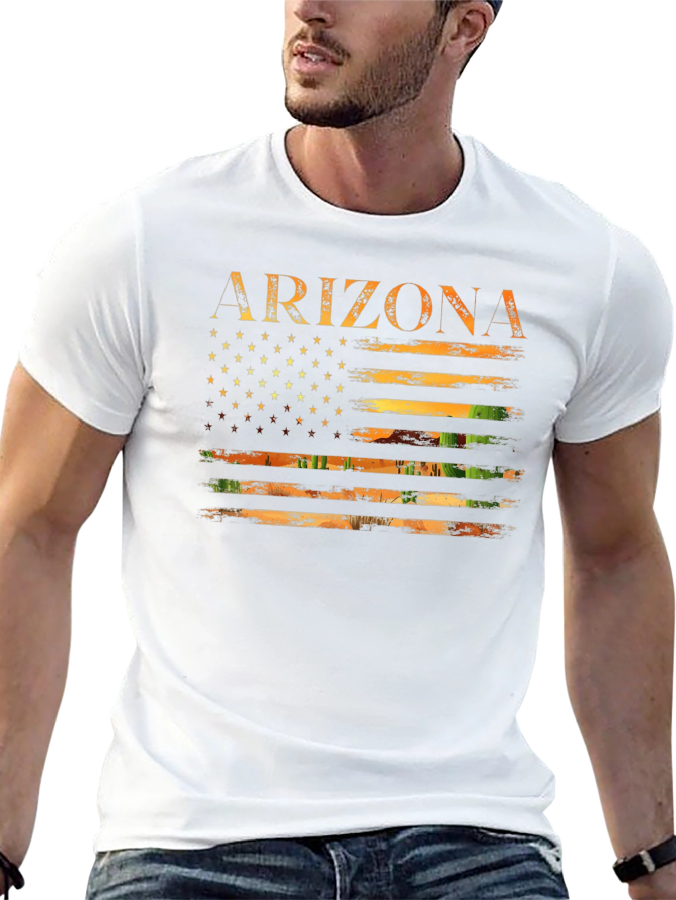 Arizona Flag Graphic Tee - USA State Pride Shirt