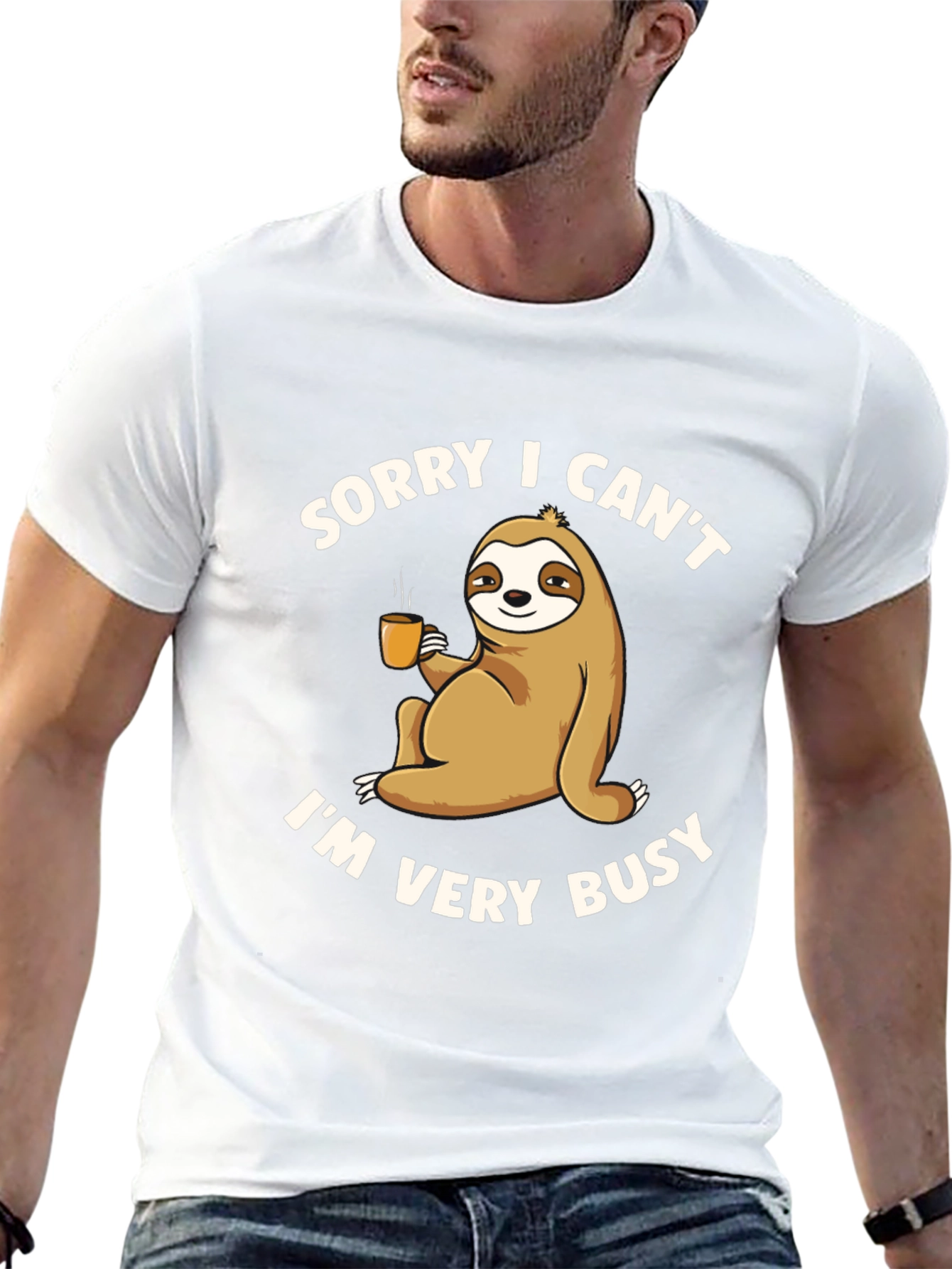 Sorry I Cant Im Very Busy Sloth T-Shirt