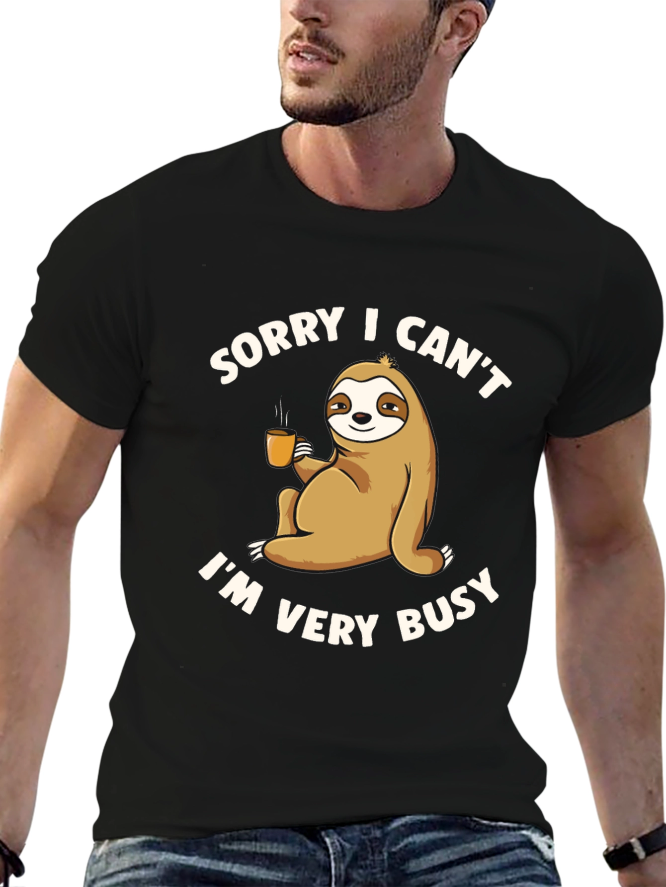 Sorry I Cant Im Very Busy Sloth T-Shirt