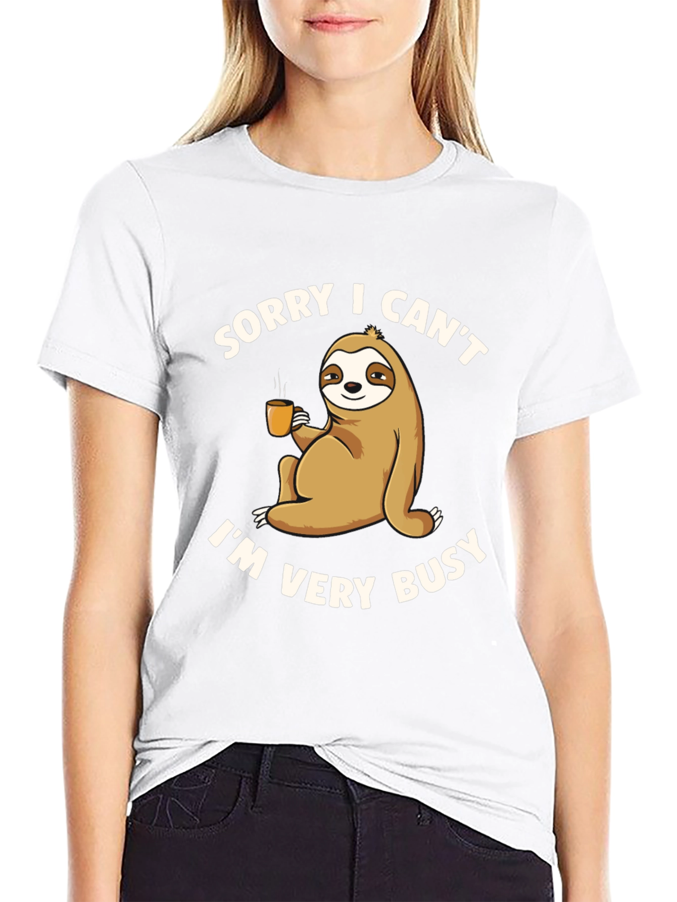 Sorry I Cant Im Very Busy Sloth T-Shirt