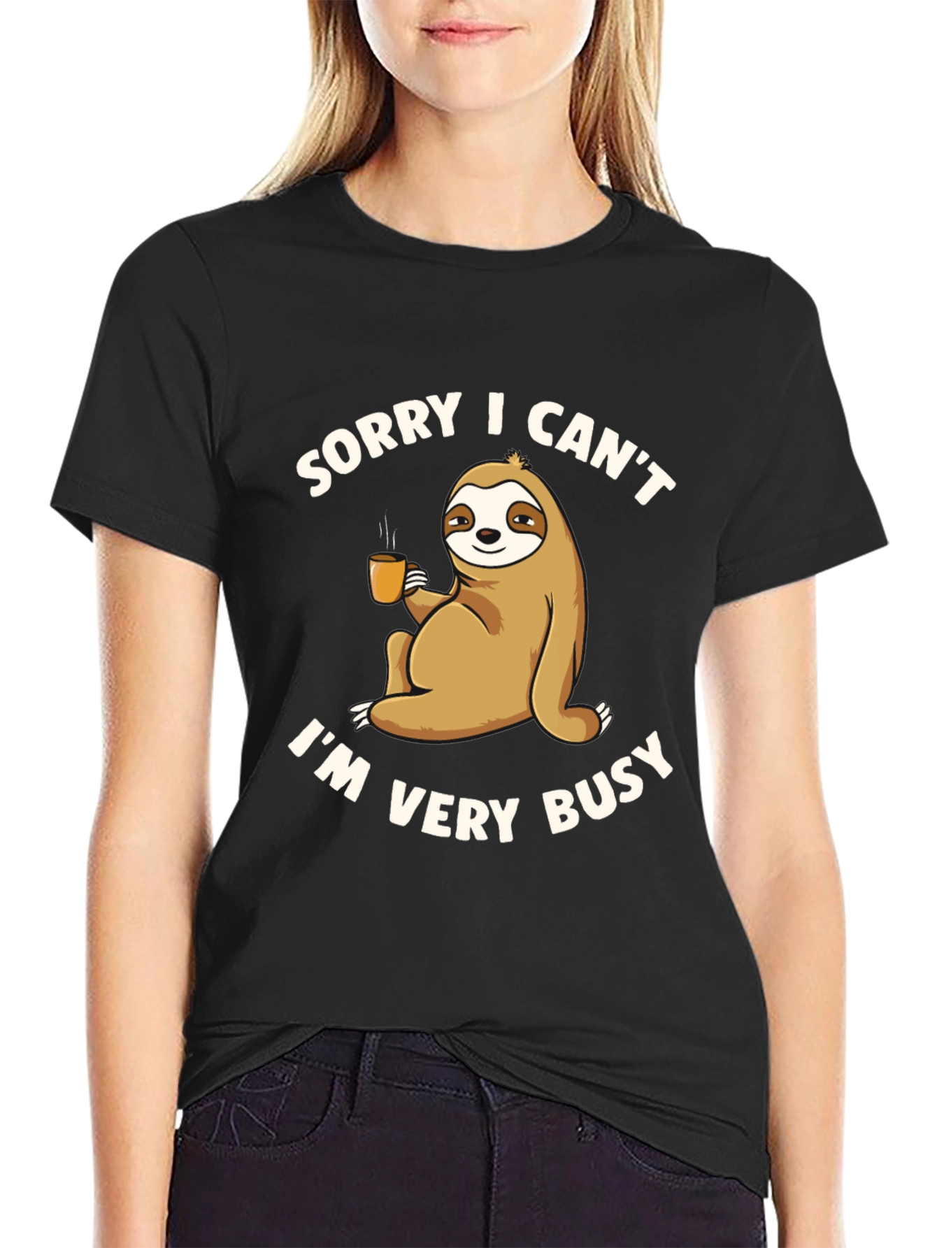Sorry I Cant Im Very Busy Sloth T-Shirt
