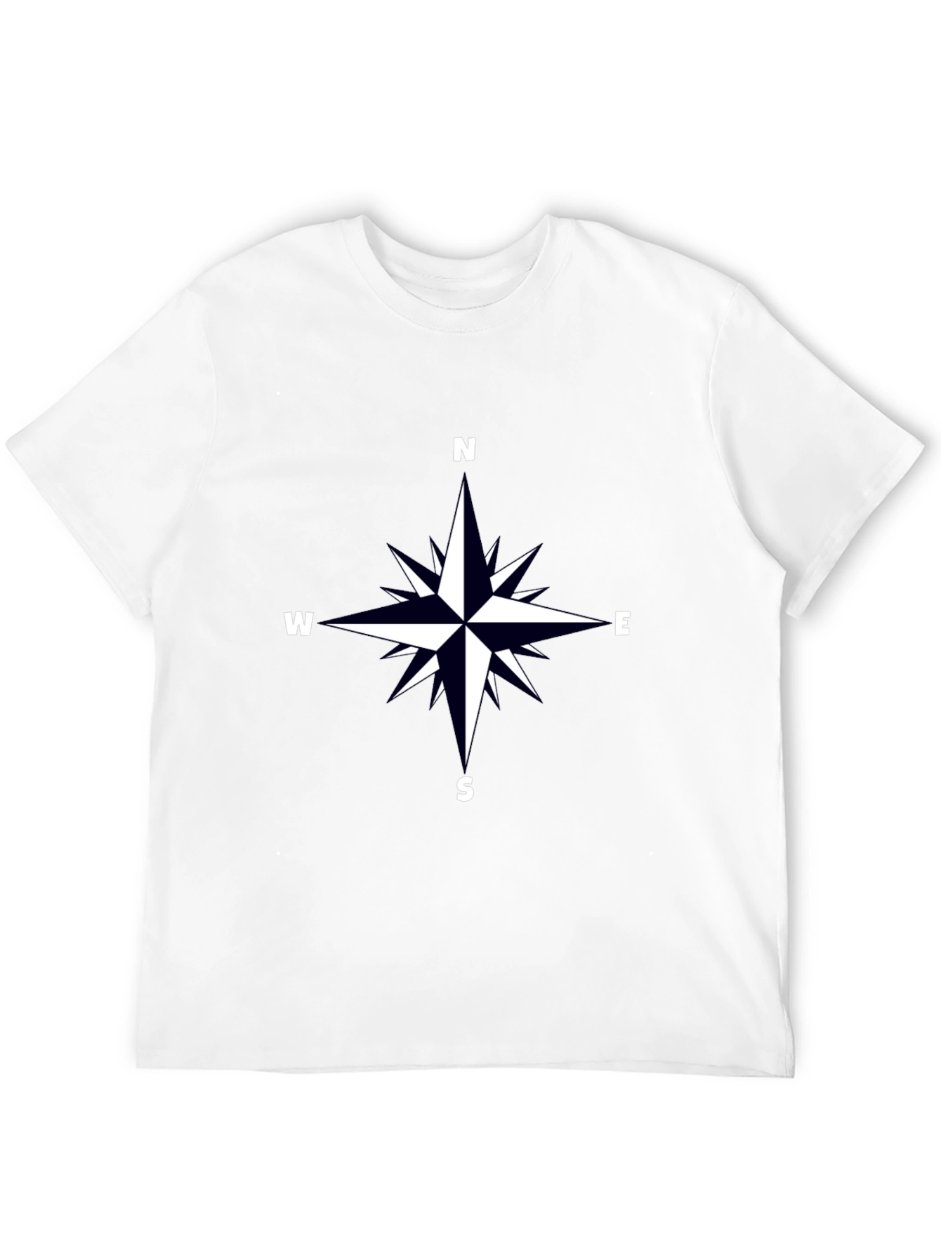Compass Rose Graphic Tee - Black