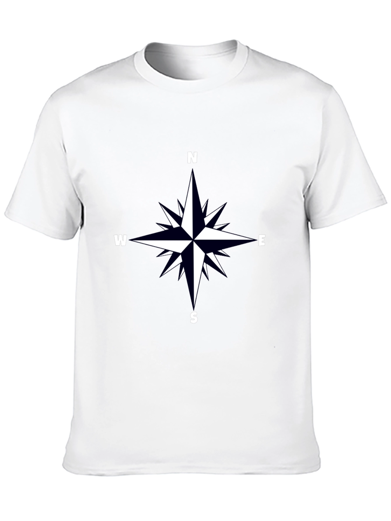 Compass Rose Graphic Tee - Black
