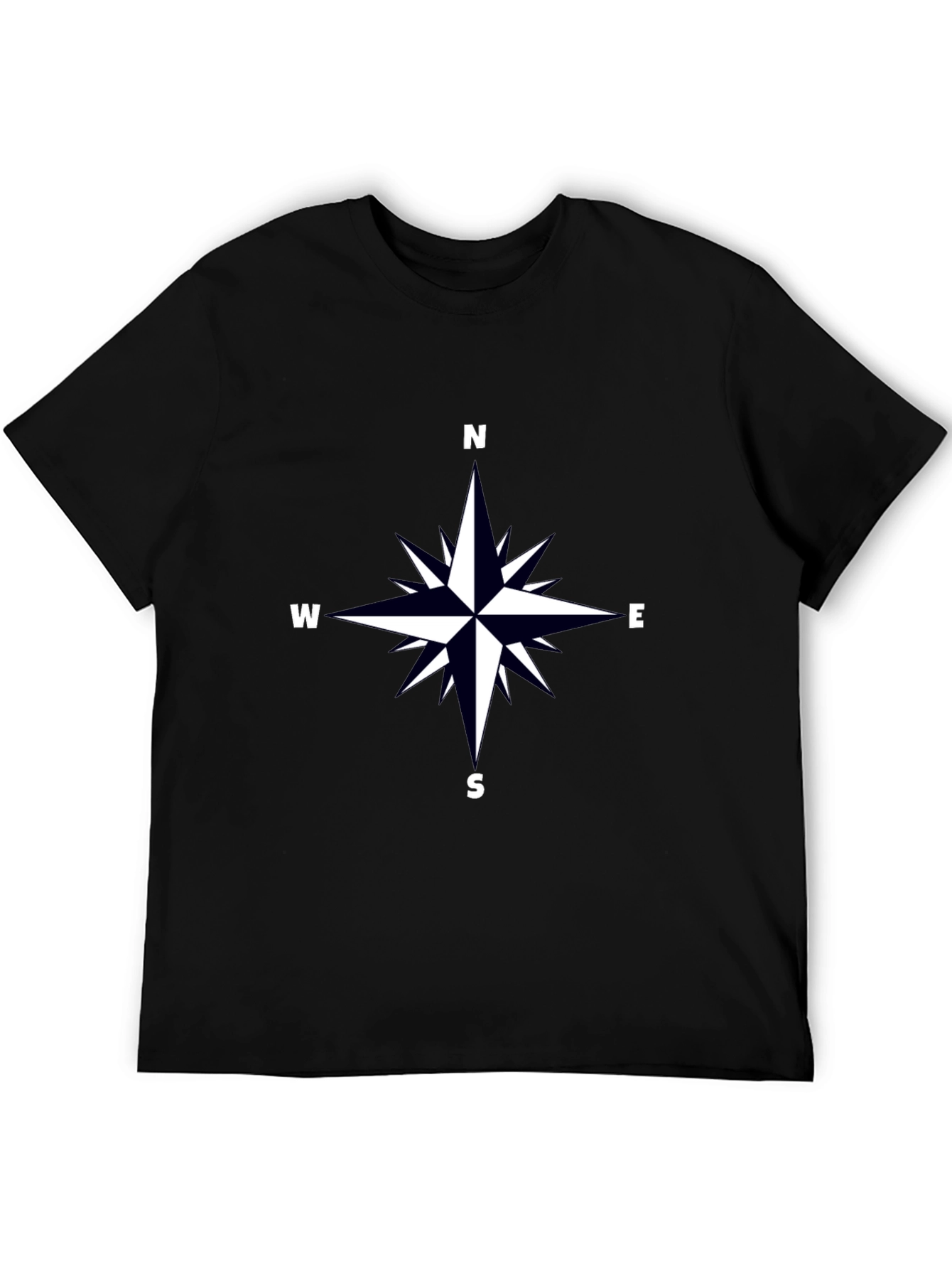 Compass Rose Graphic Tee - Black