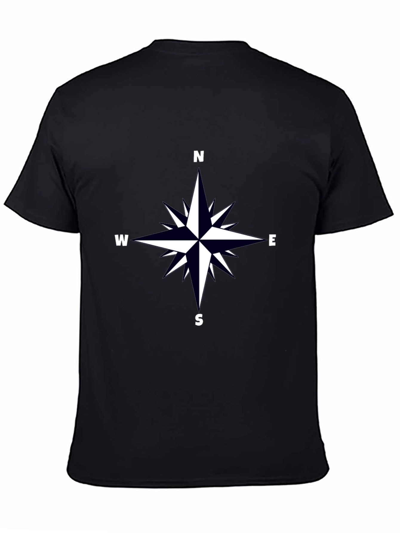 Compass Rose Graphic Tee - Black