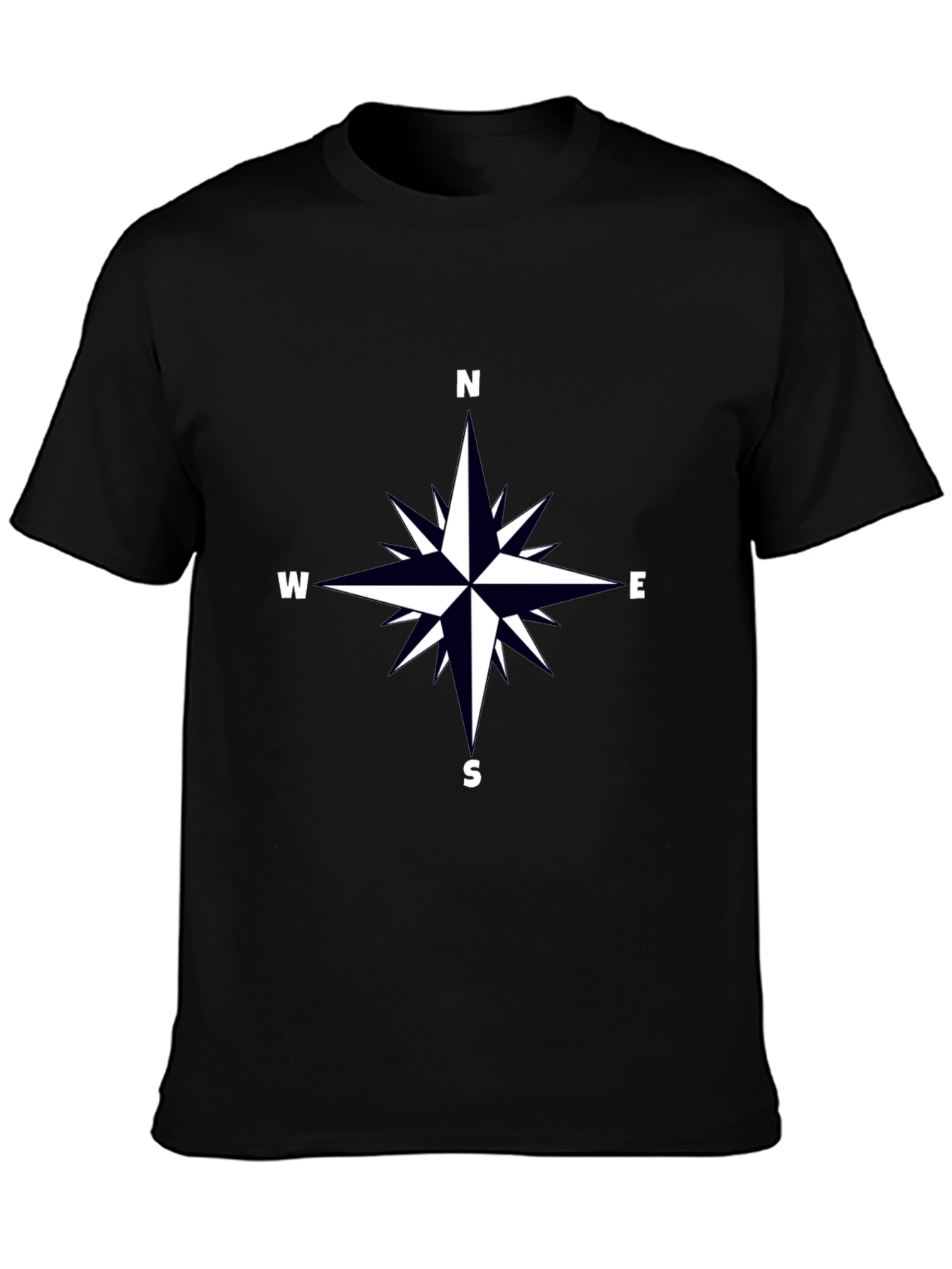 Compass Rose Graphic Tee - Black