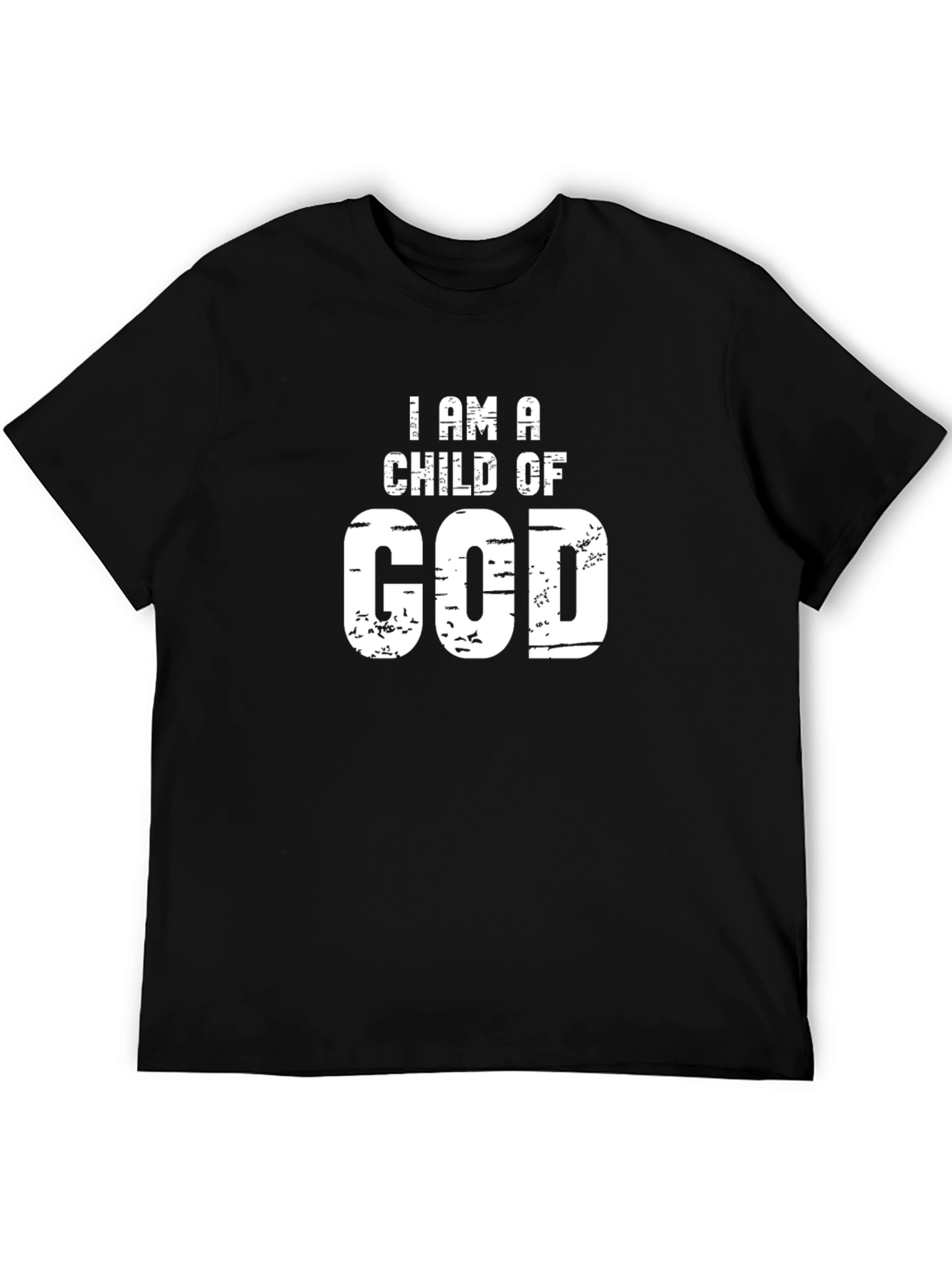 I Am A Child of God Christian T-Shirt Black