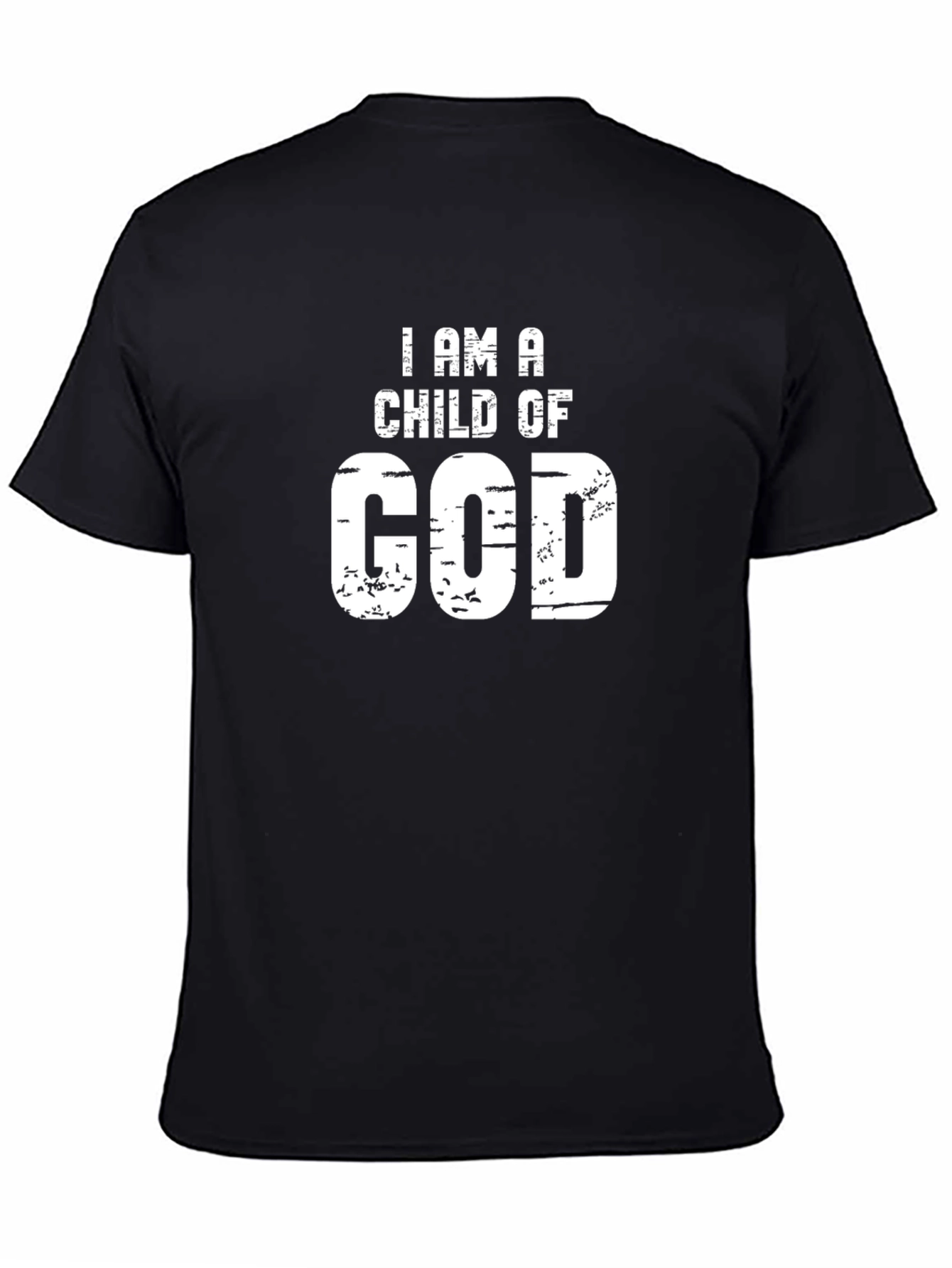 I Am A Child of God Christian T-Shirt Black