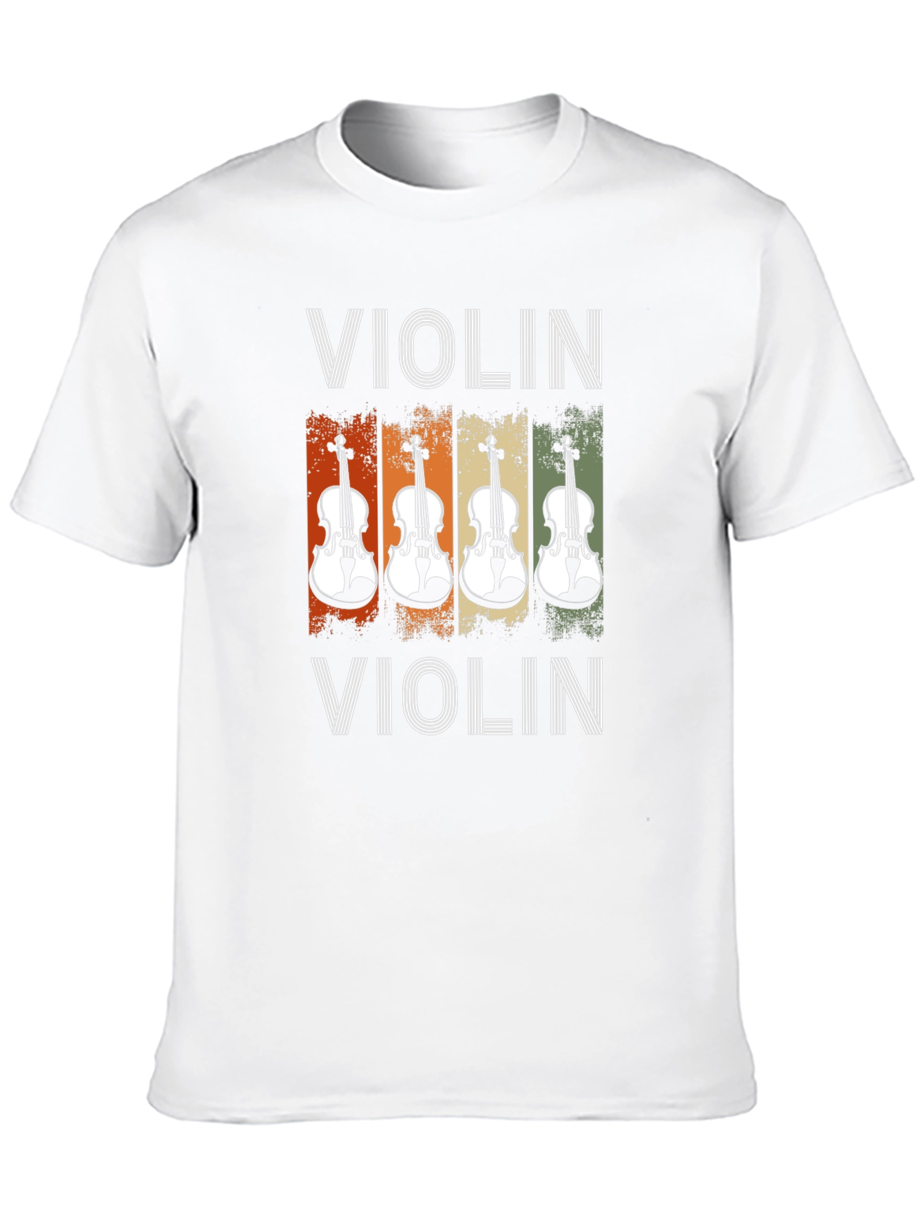 Retro Violin T-Shirt - Musical Instrument Tee