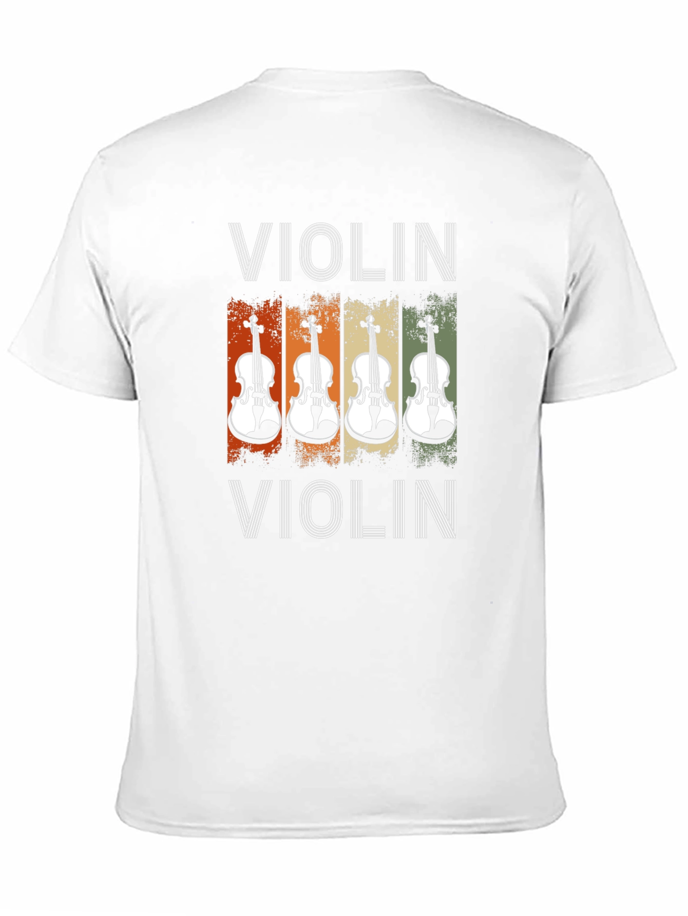 Retro Violin T-Shirt - Musical Instrument Tee