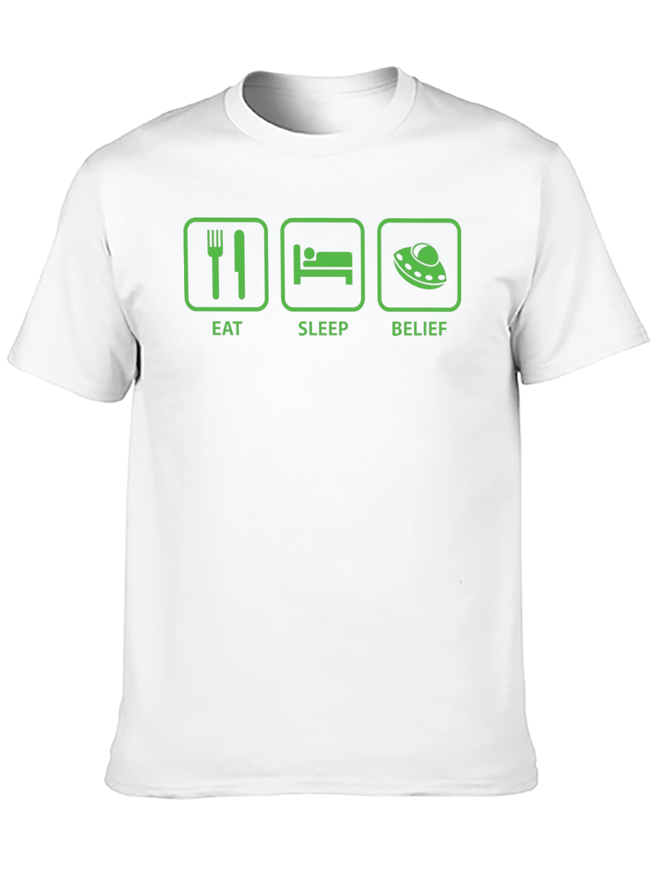 Eat Sleep Belief UFO T-Shirt