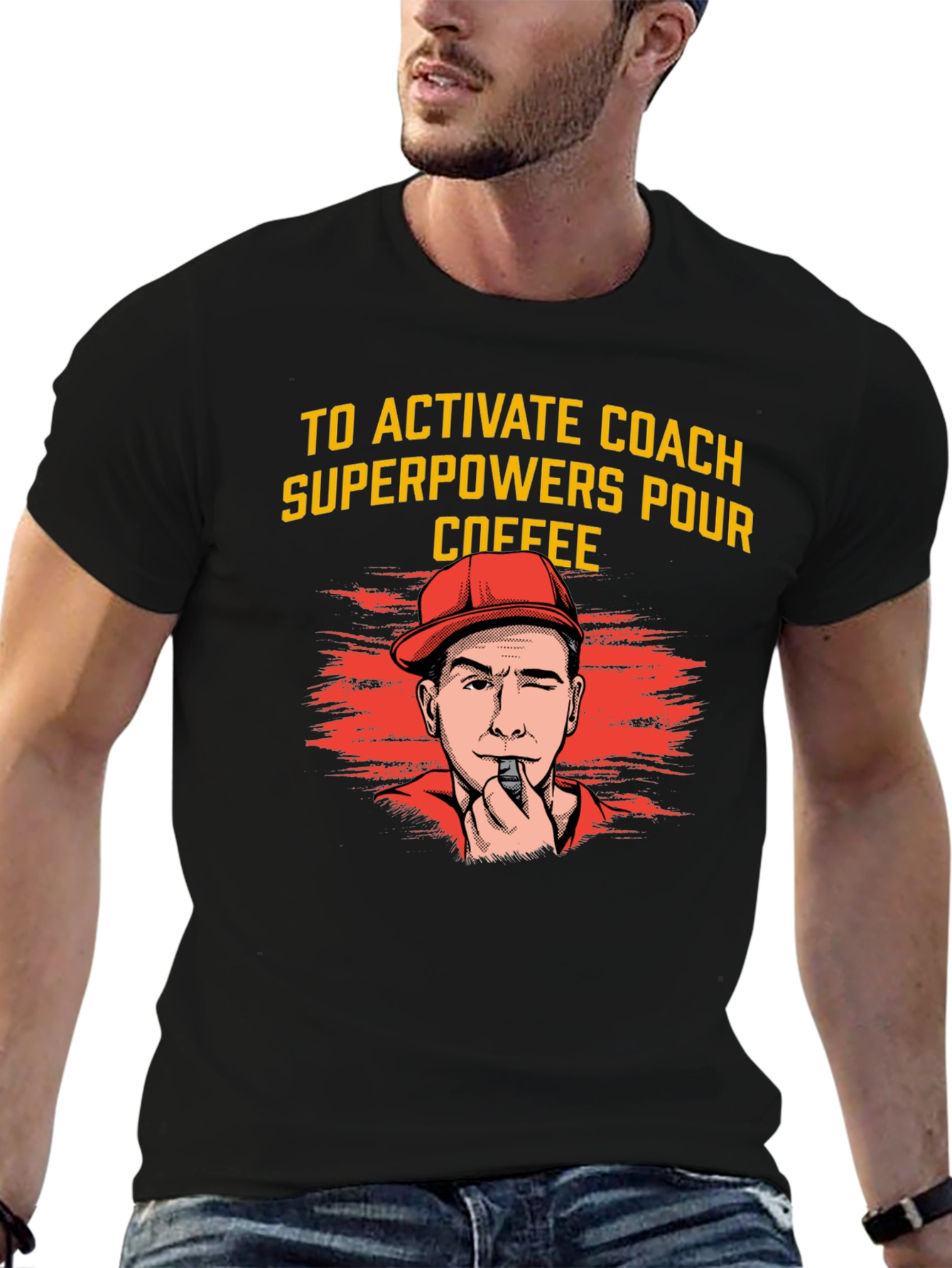 Activate Coach Superpowers Coffee T-Shirt