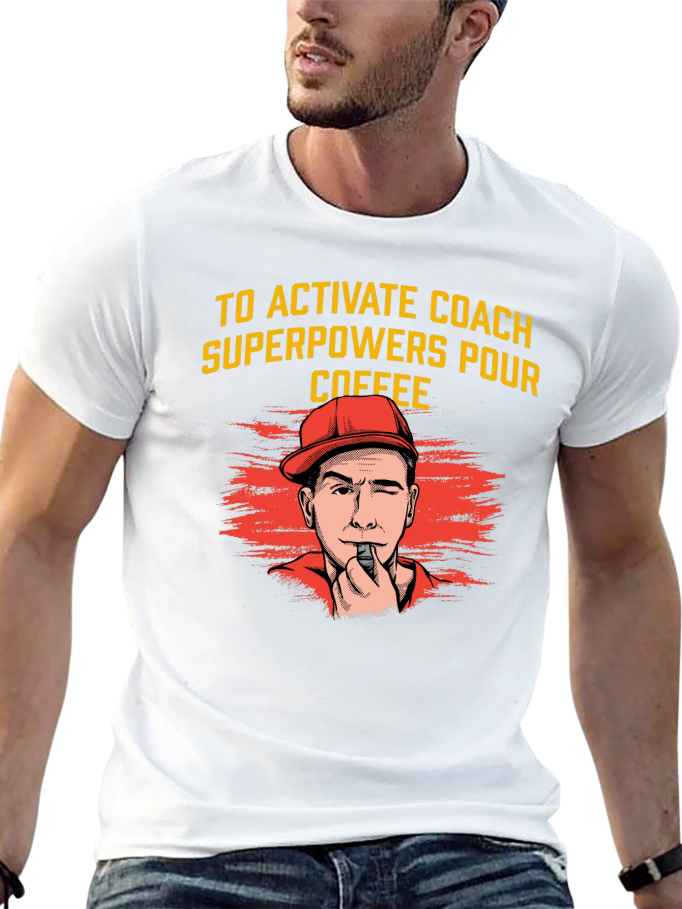 Activate Coach Superpowers Coffee T-Shirt