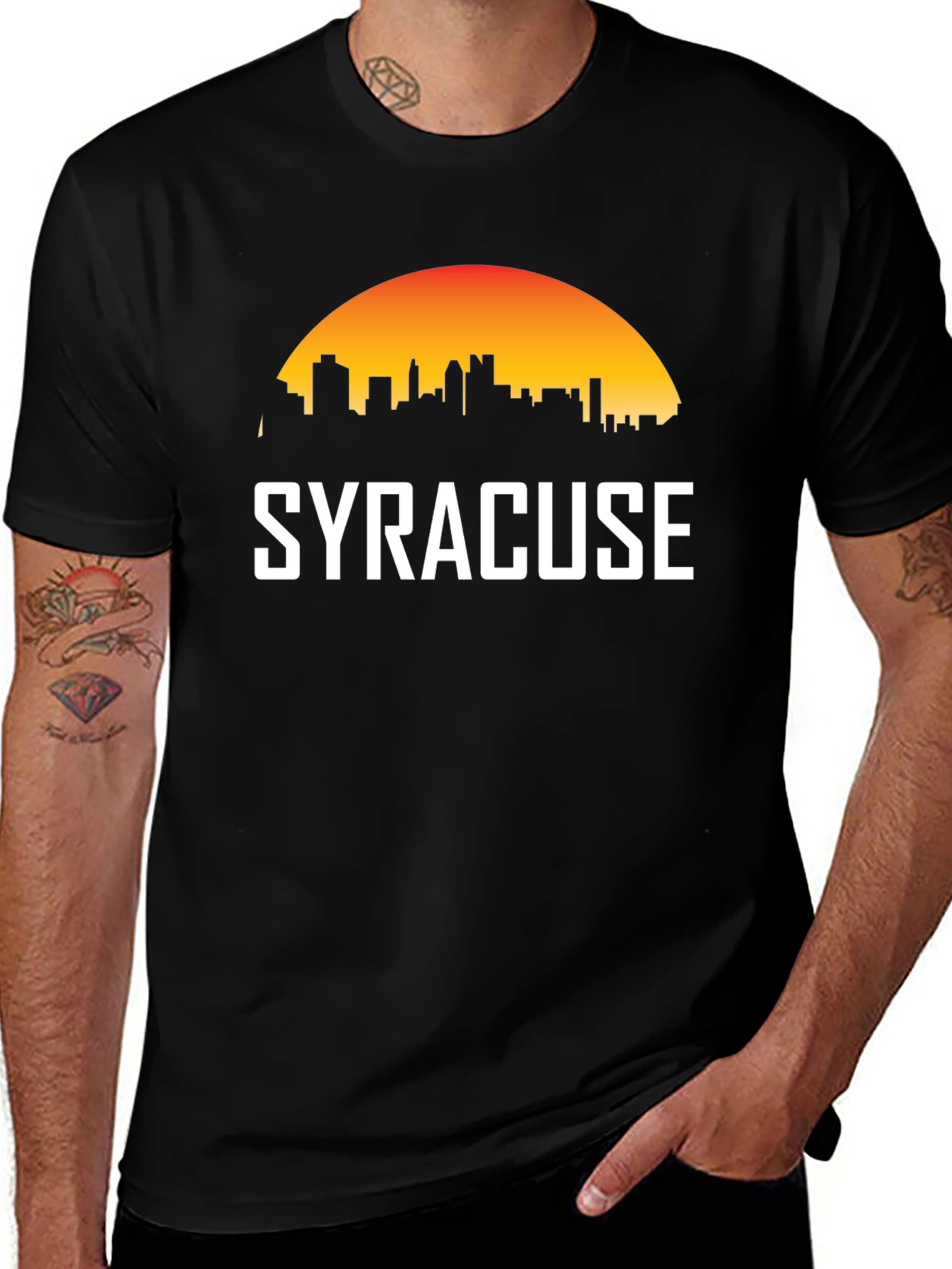 Syracuse Skyline Black T-Shirt