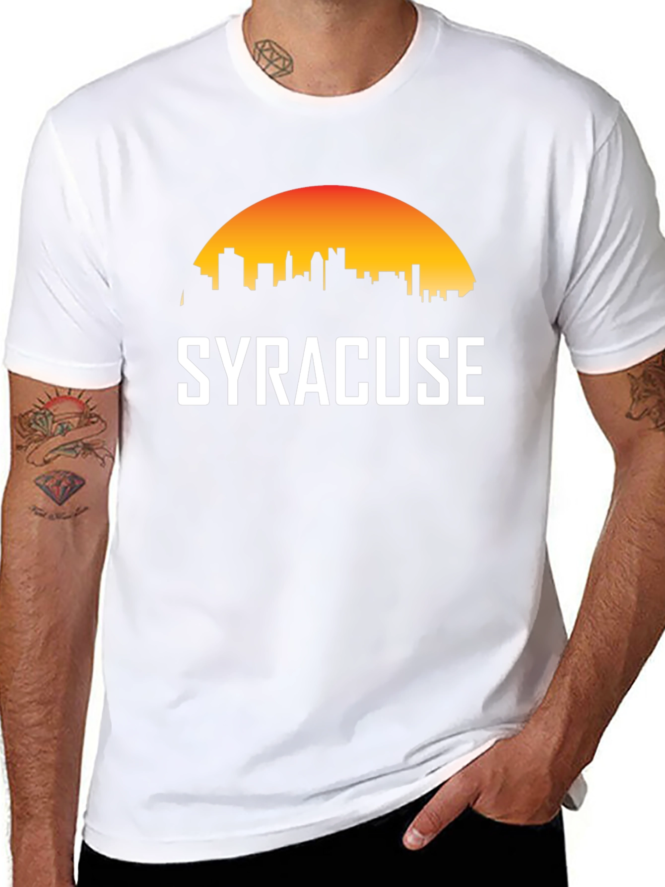 Syracuse Skyline Black T-Shirt