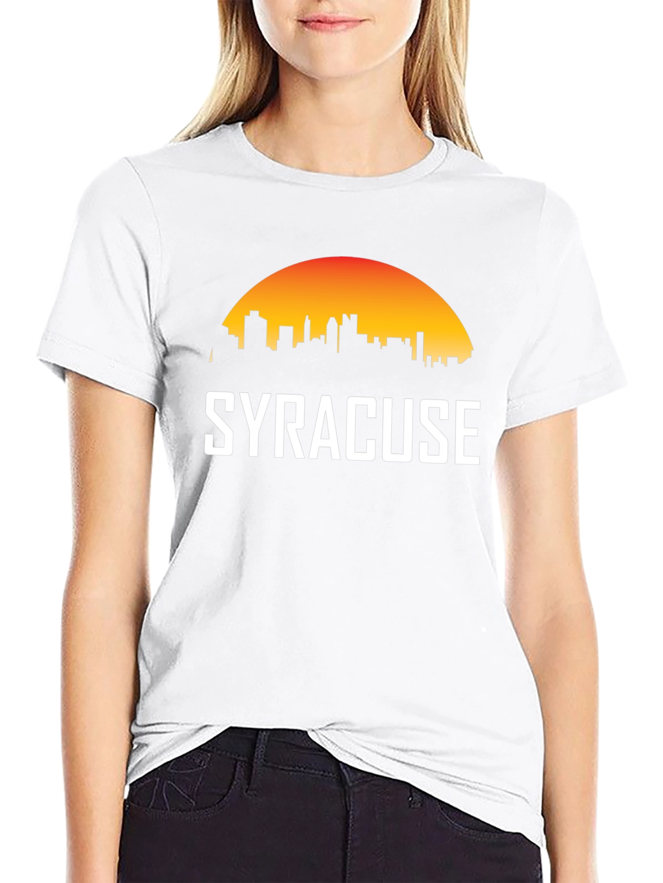 Syracuse Skyline Black T-Shirt