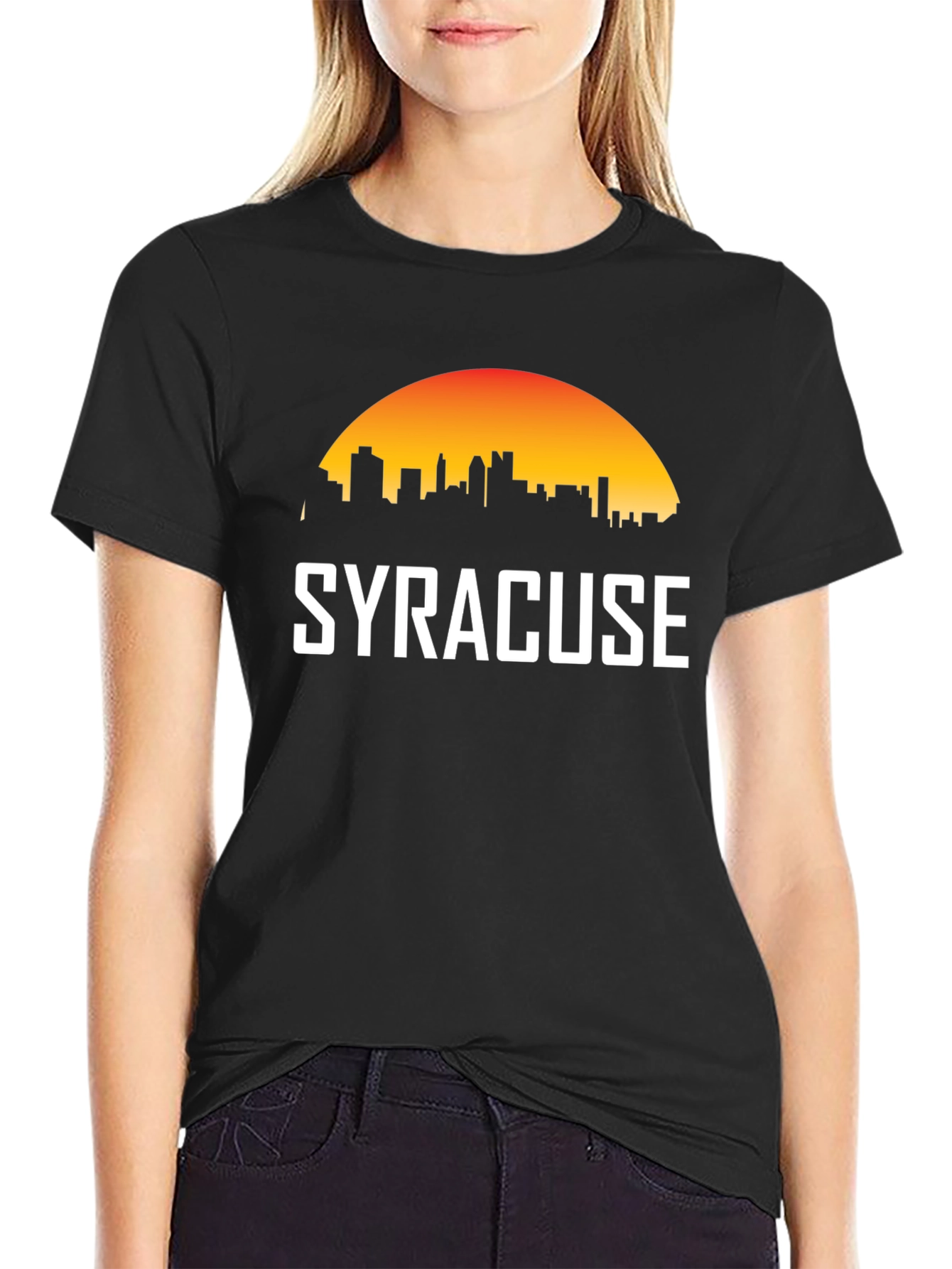 Syracuse Skyline Black T-Shirt