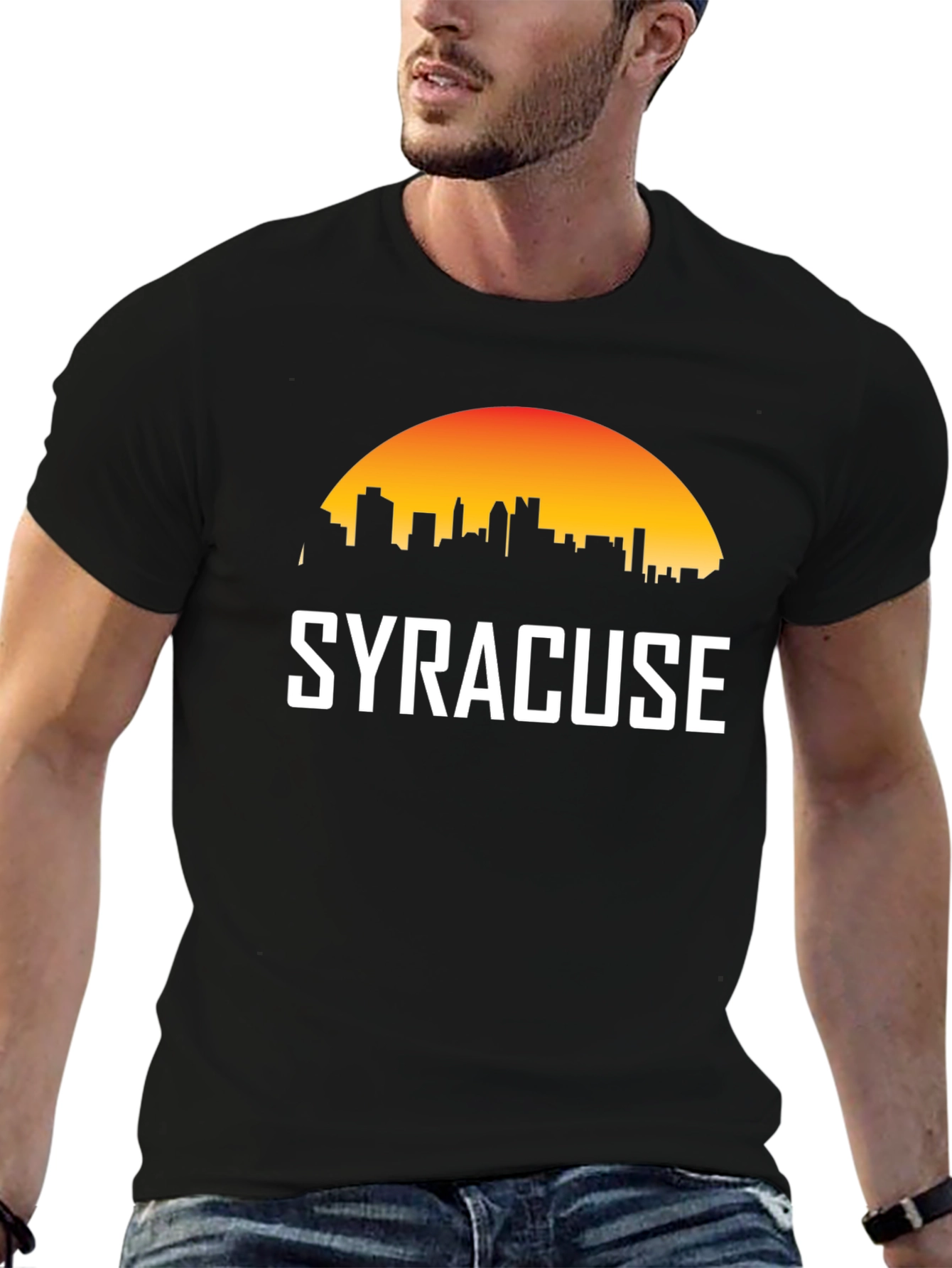 Syracuse Skyline Black T-Shirt