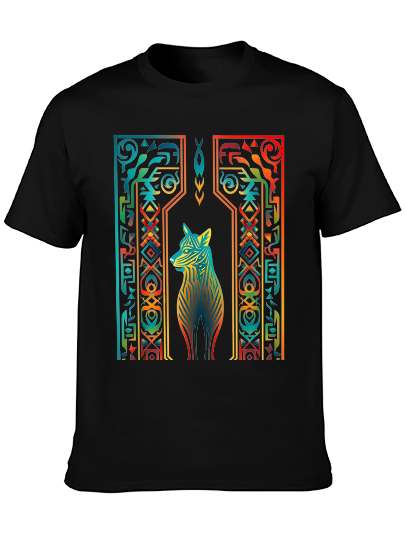 Tribal Wolf Graphic Tee