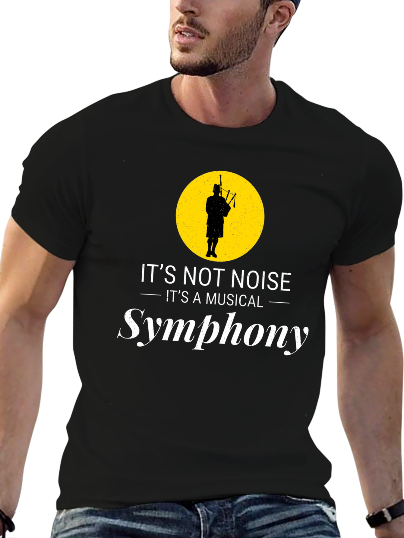 Bagpipe Symphony Black T-Shirt