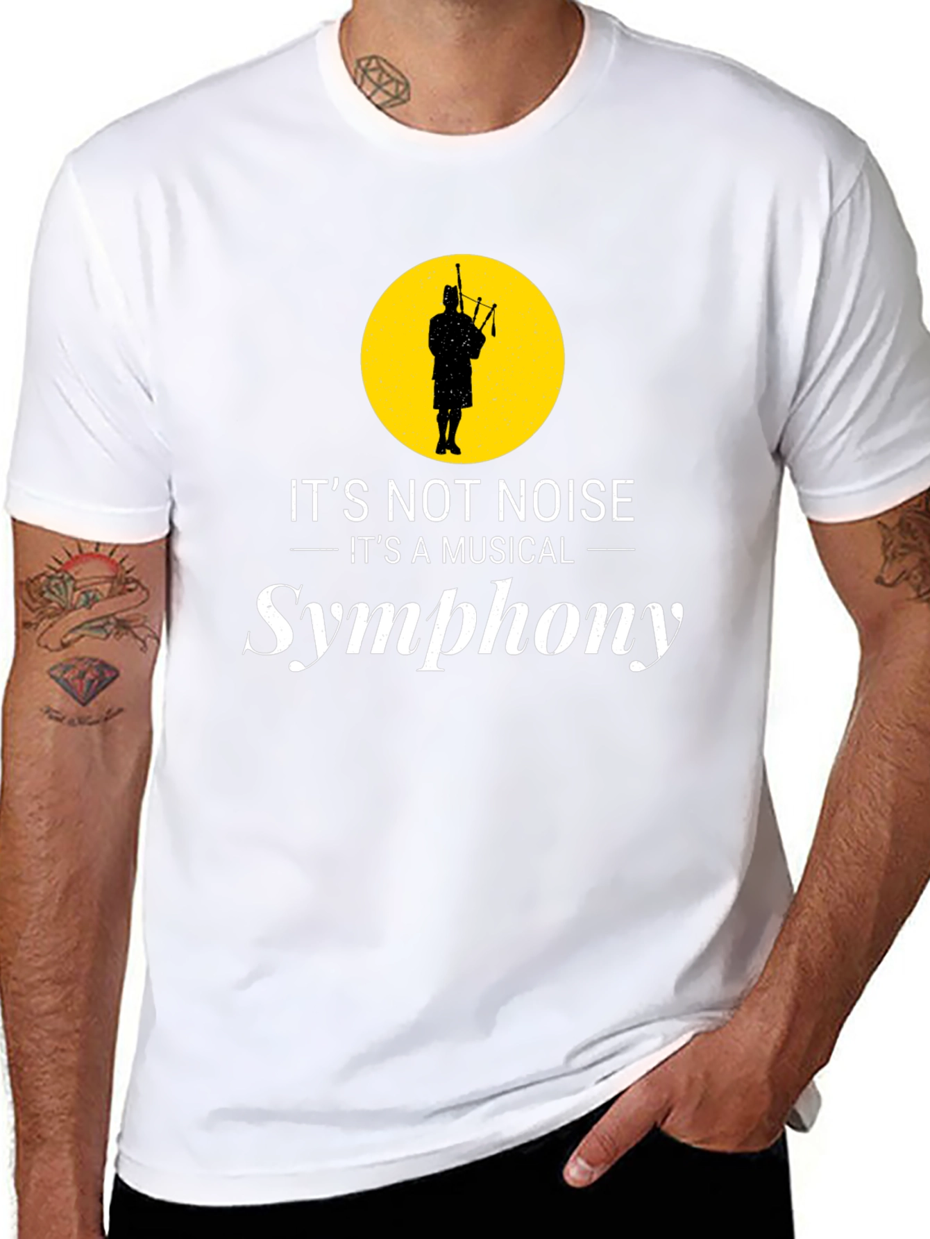 Bagpipe Symphony Black T-Shirt