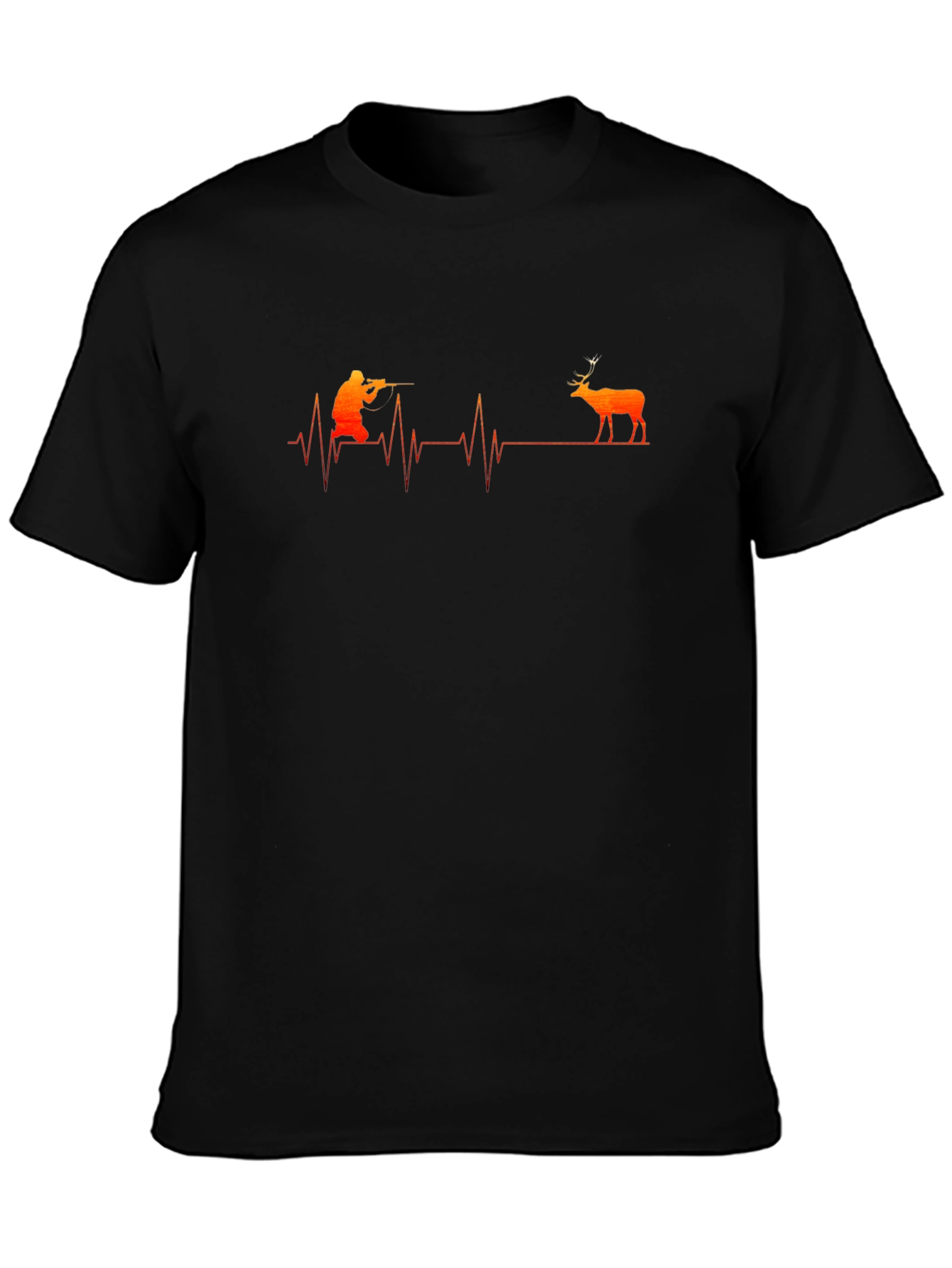Hunter Heartbeat Graphic Tee - Black