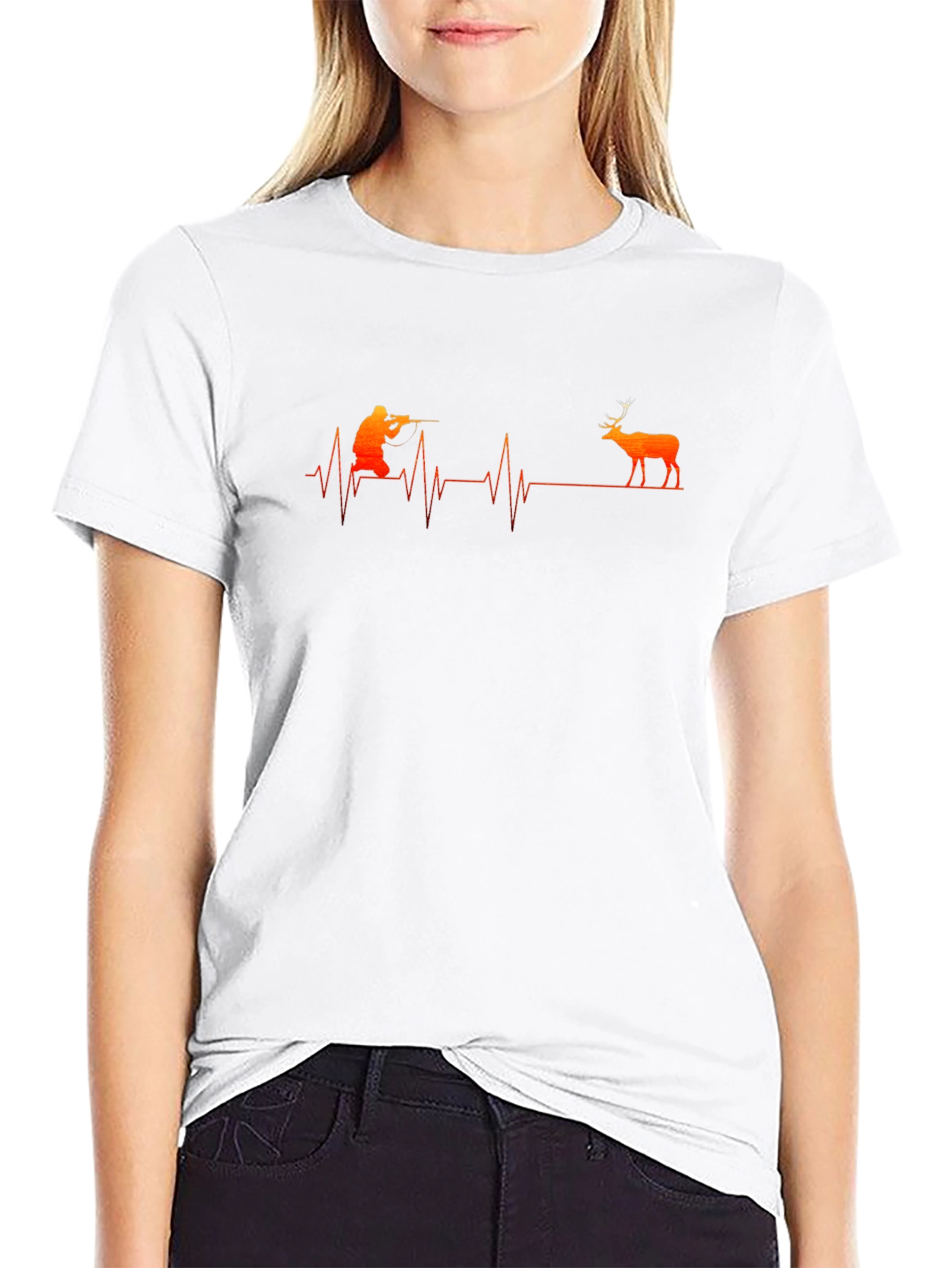Hunter Heartbeat Graphic Tee - Black