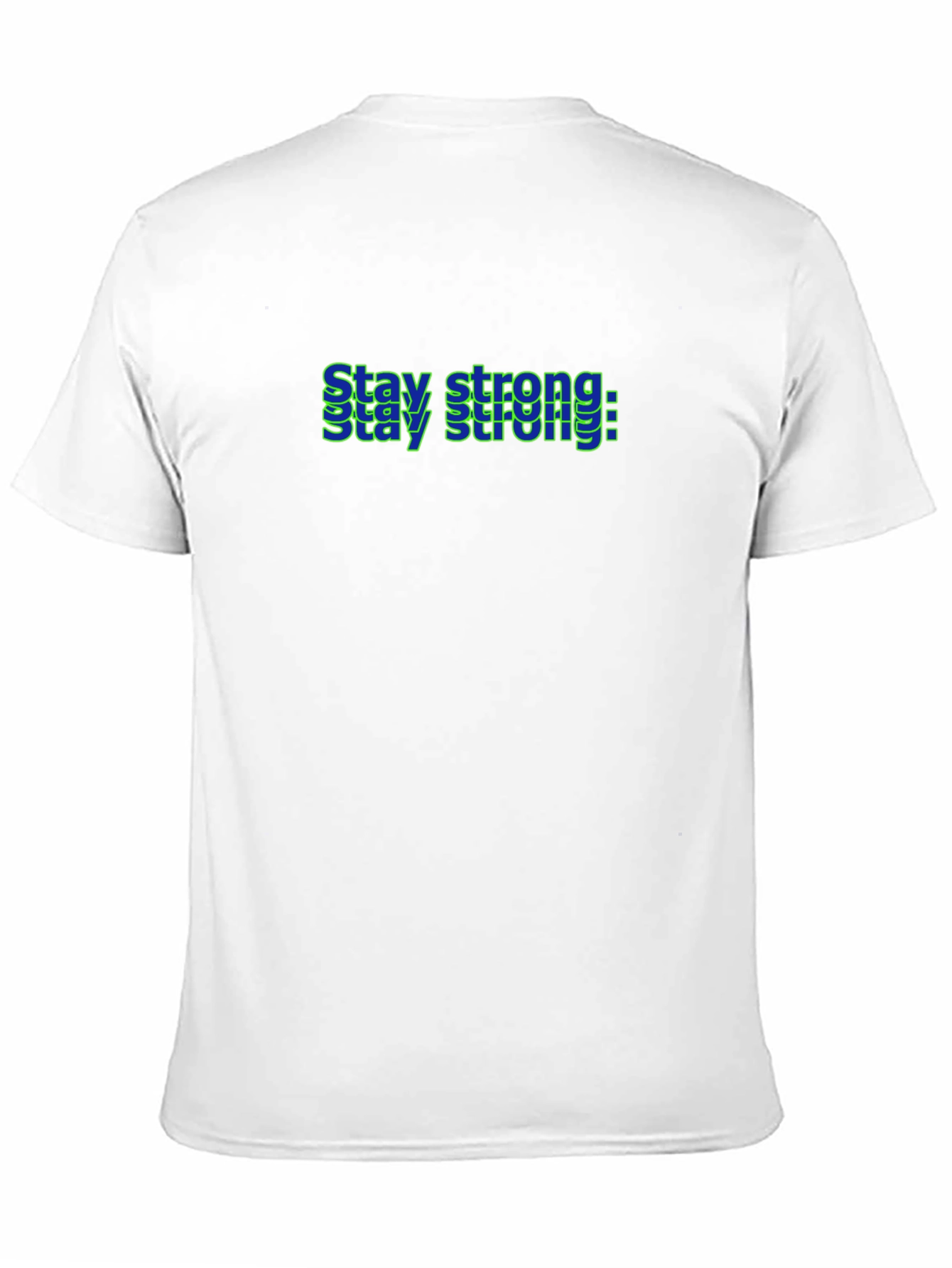 Stay Strong Graphic Black T-Shirt