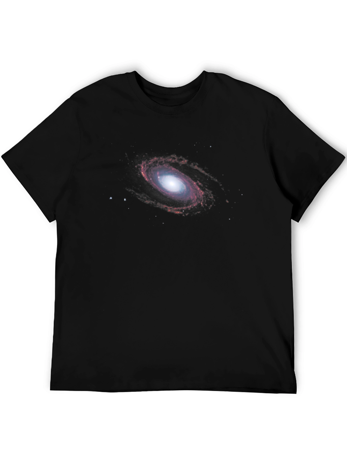 Galaxy Graphic Tee - Black Cotton T-Shirt