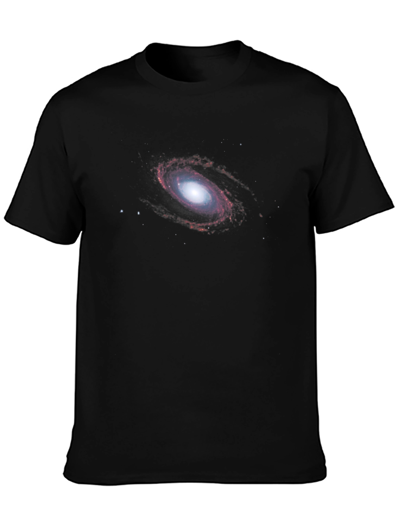 Galaxy Graphic Tee - Black Cotton T-Shirt