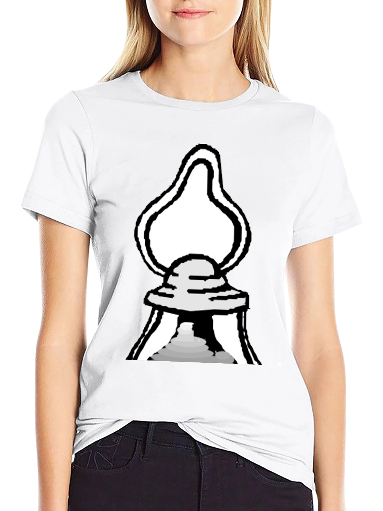 Black UFO Graphic Tee