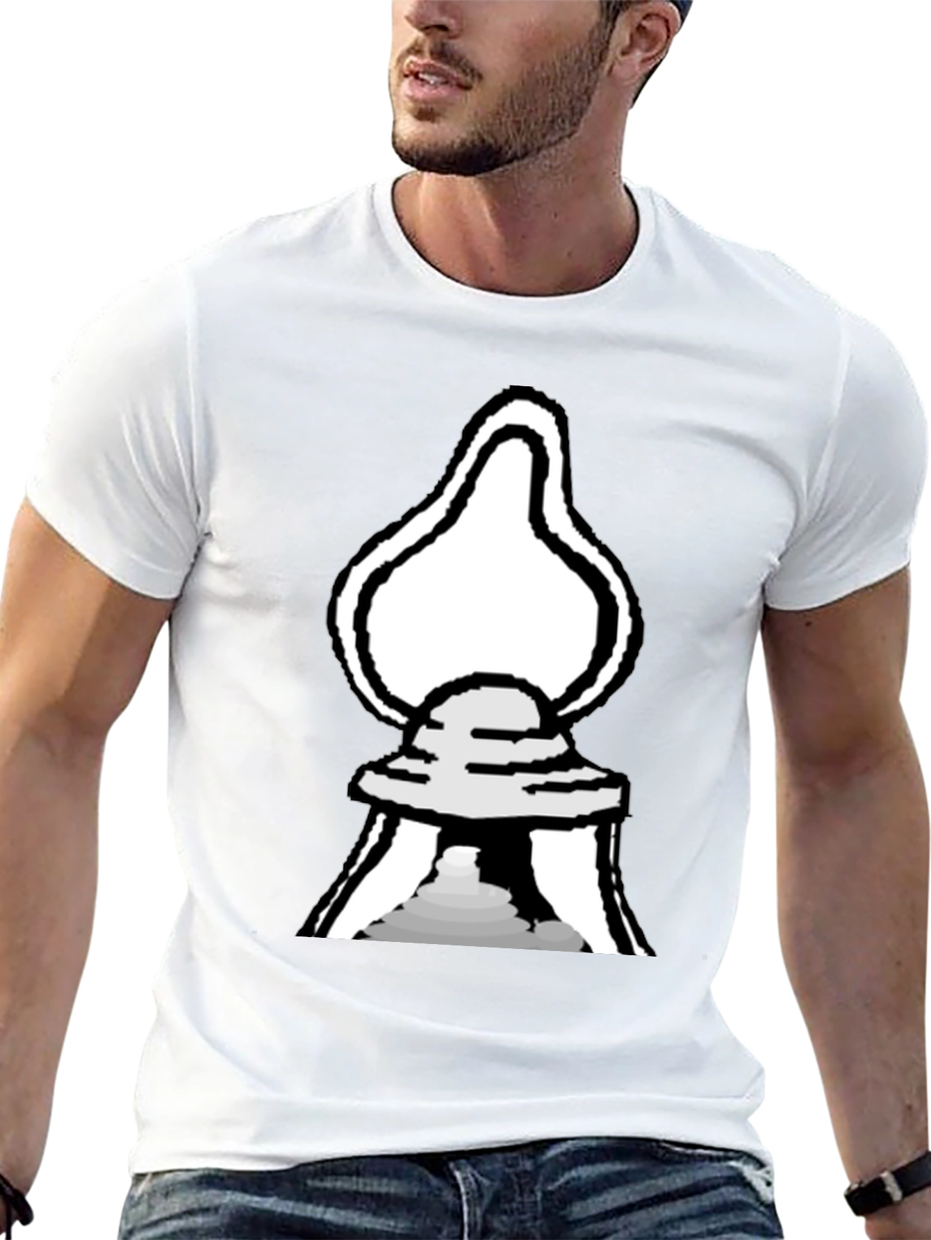 Black UFO Graphic Tee