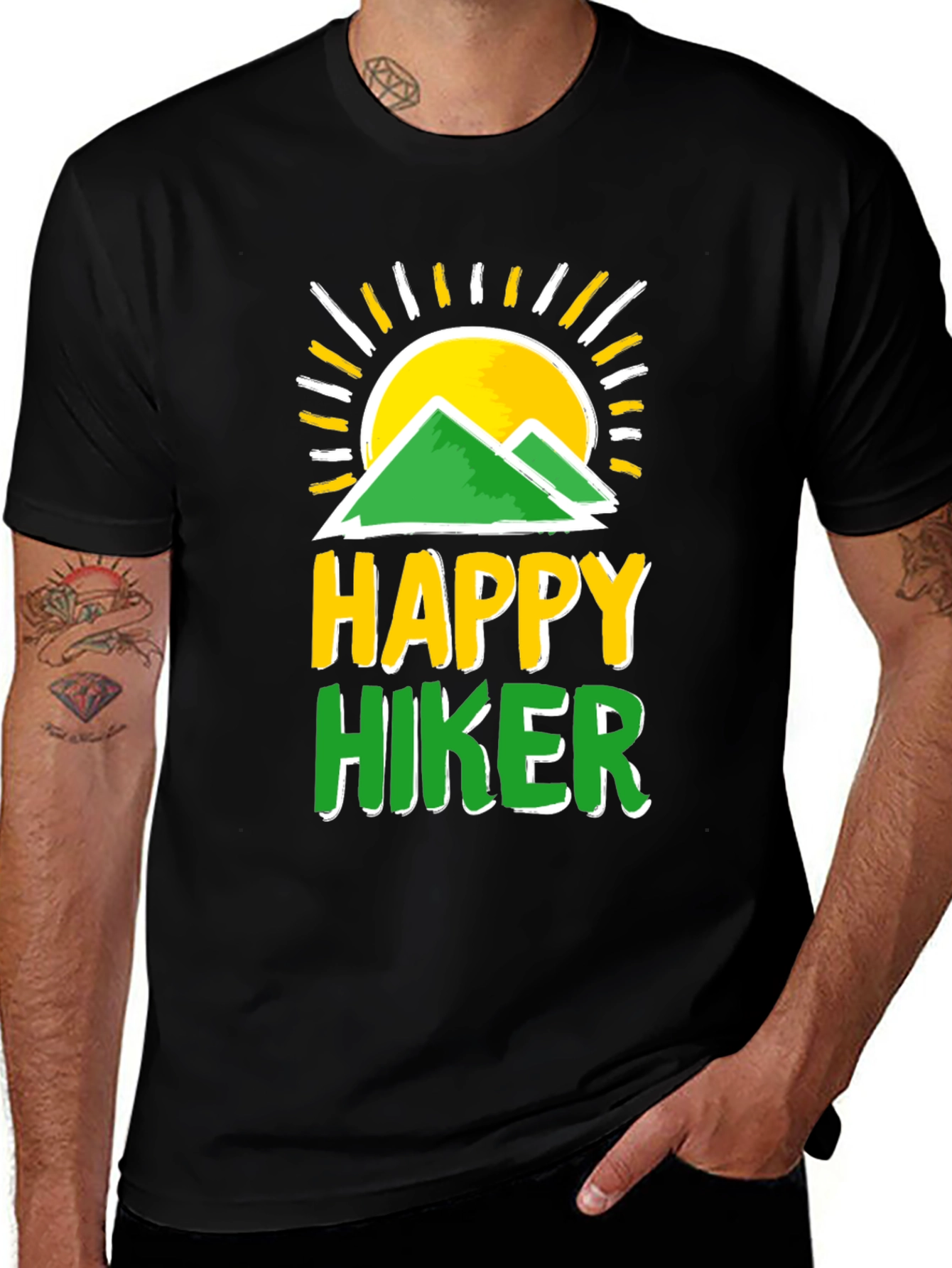Happy Hiker T-Shirt - Mountain Graphic Tee