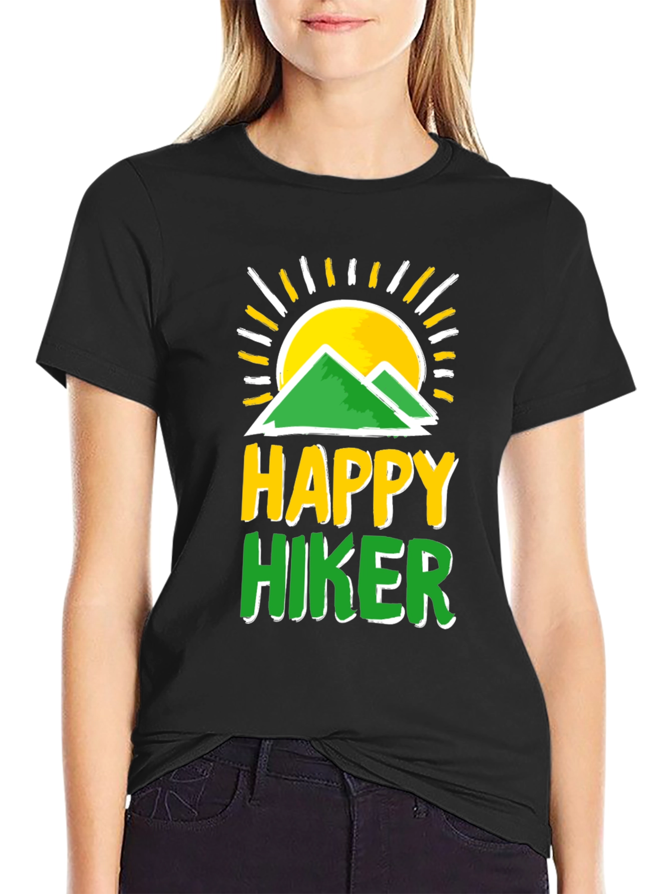 Happy Hiker T-Shirt - Mountain Graphic Tee