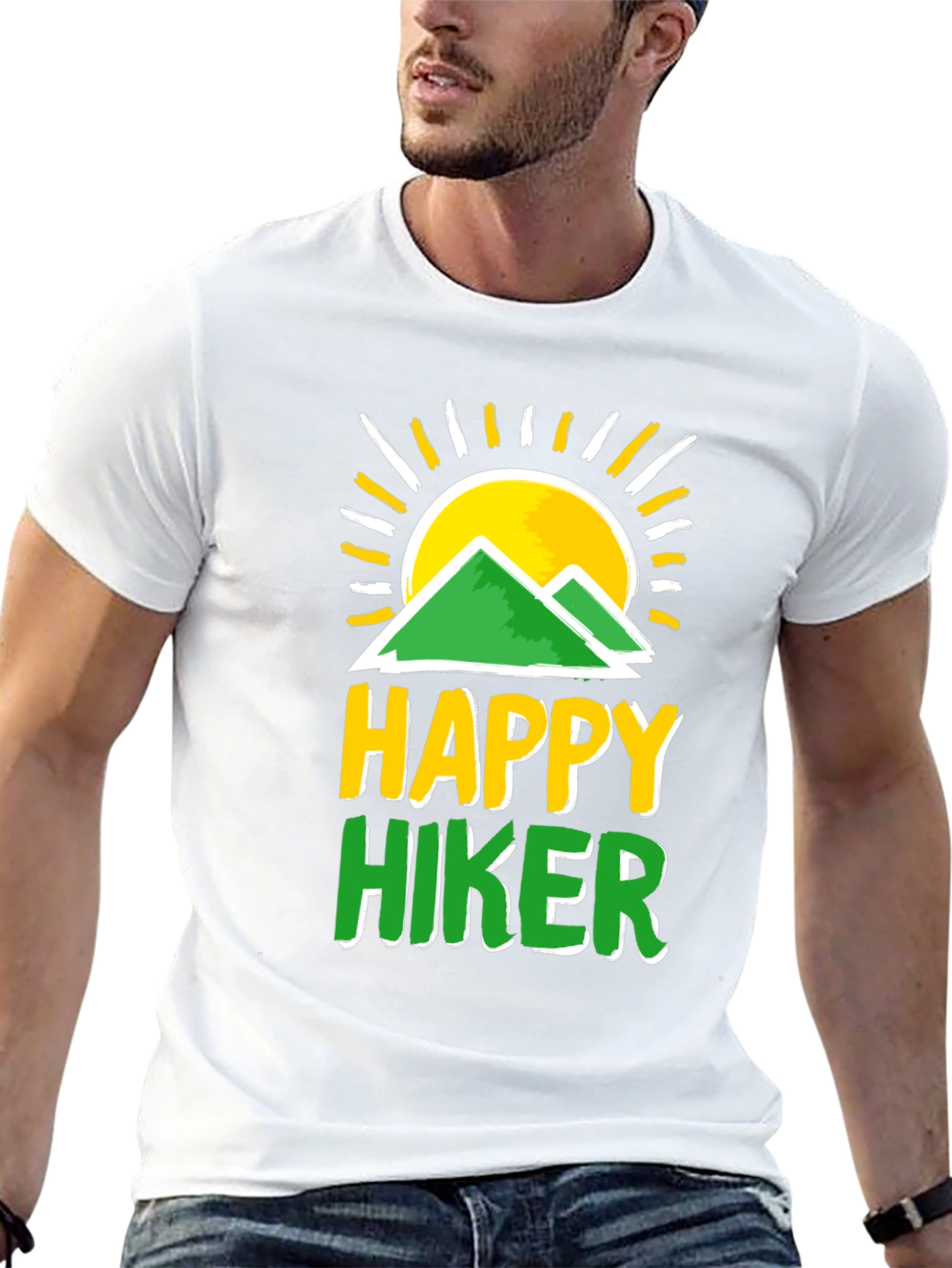Happy Hiker T-Shirt - Mountain Graphic Tee