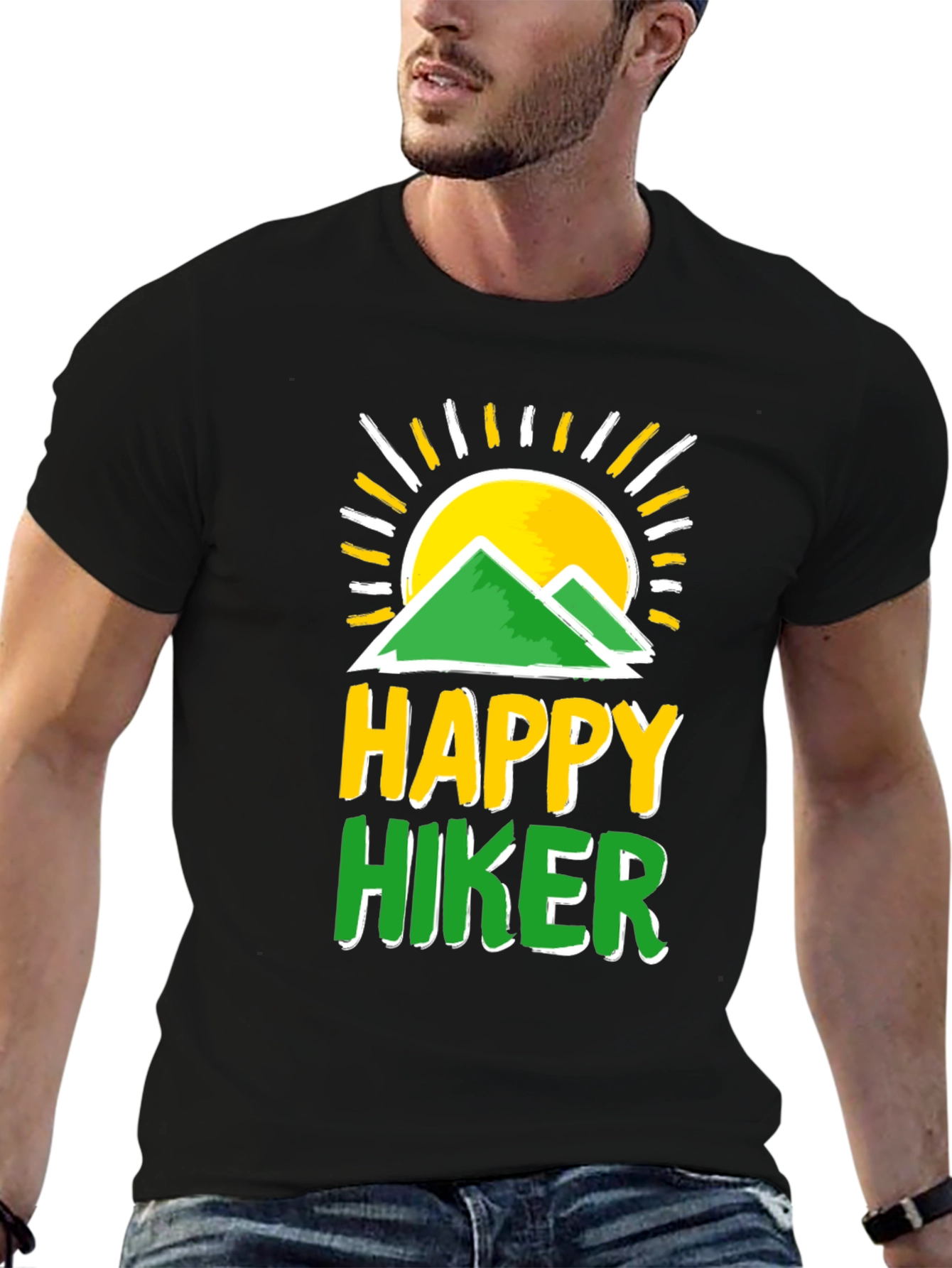 Happy Hiker T-Shirt - Mountain Graphic Tee
