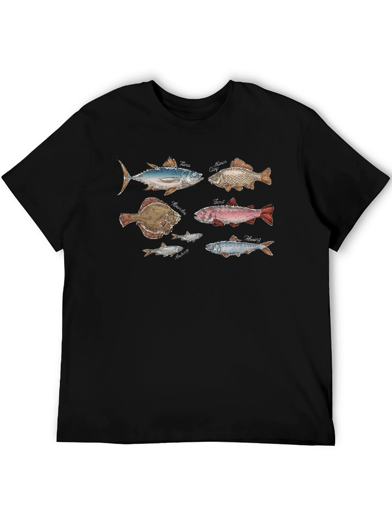 Fish Species Graphic Print Tee