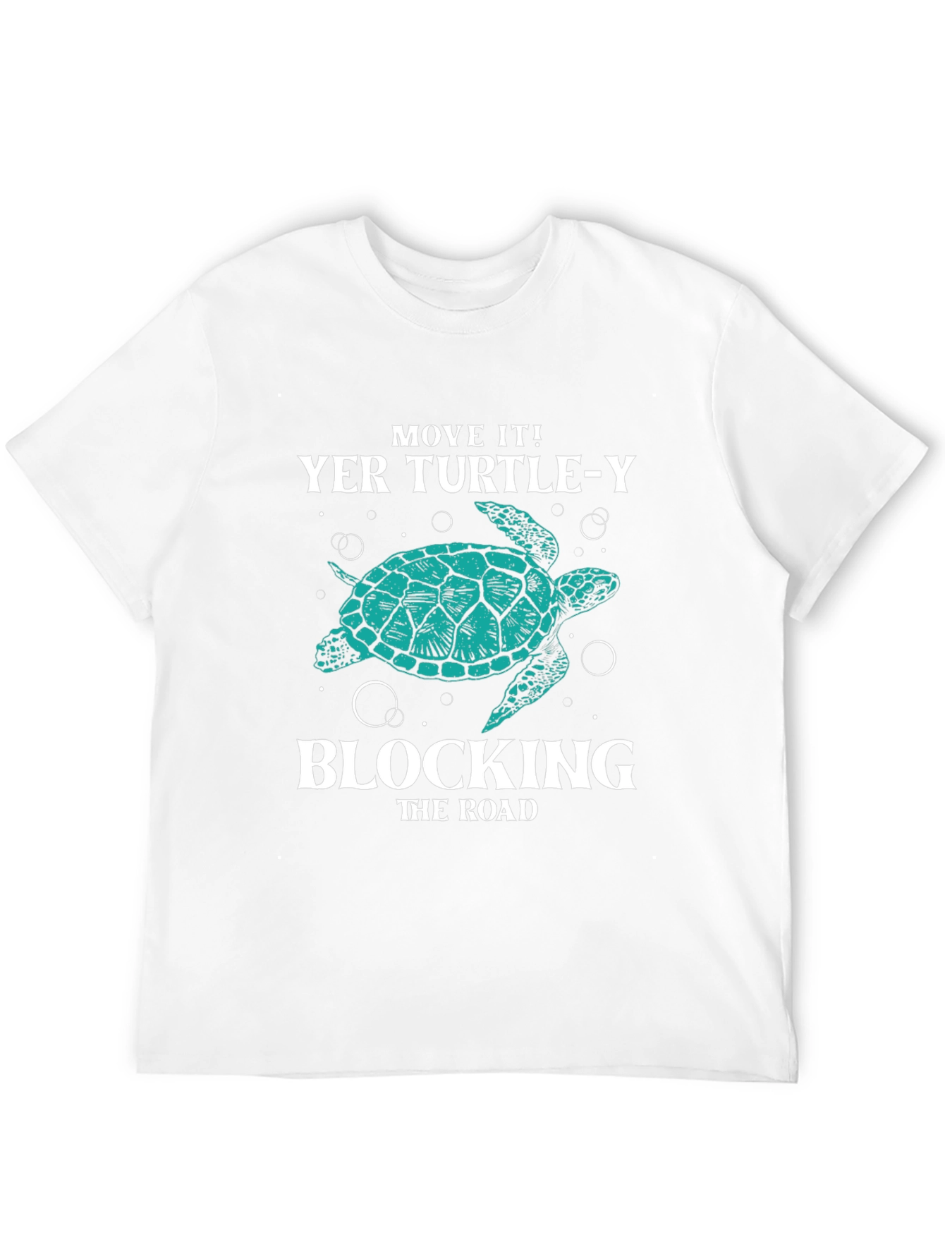 Move It! Turtle-Y Blocking the Road Graphic T-Shirt