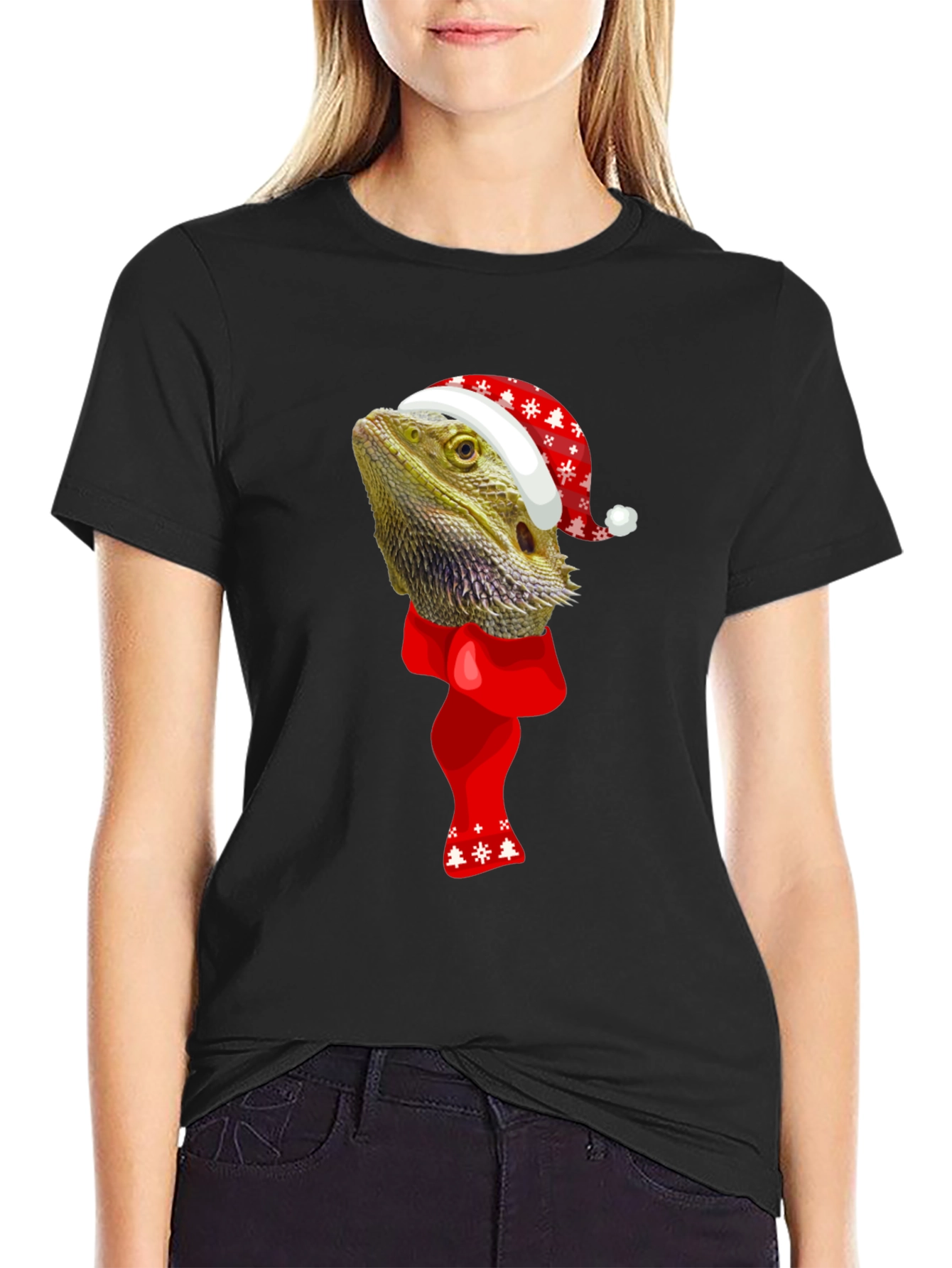 Festive Bearded Dragon Christmas T-Shirt